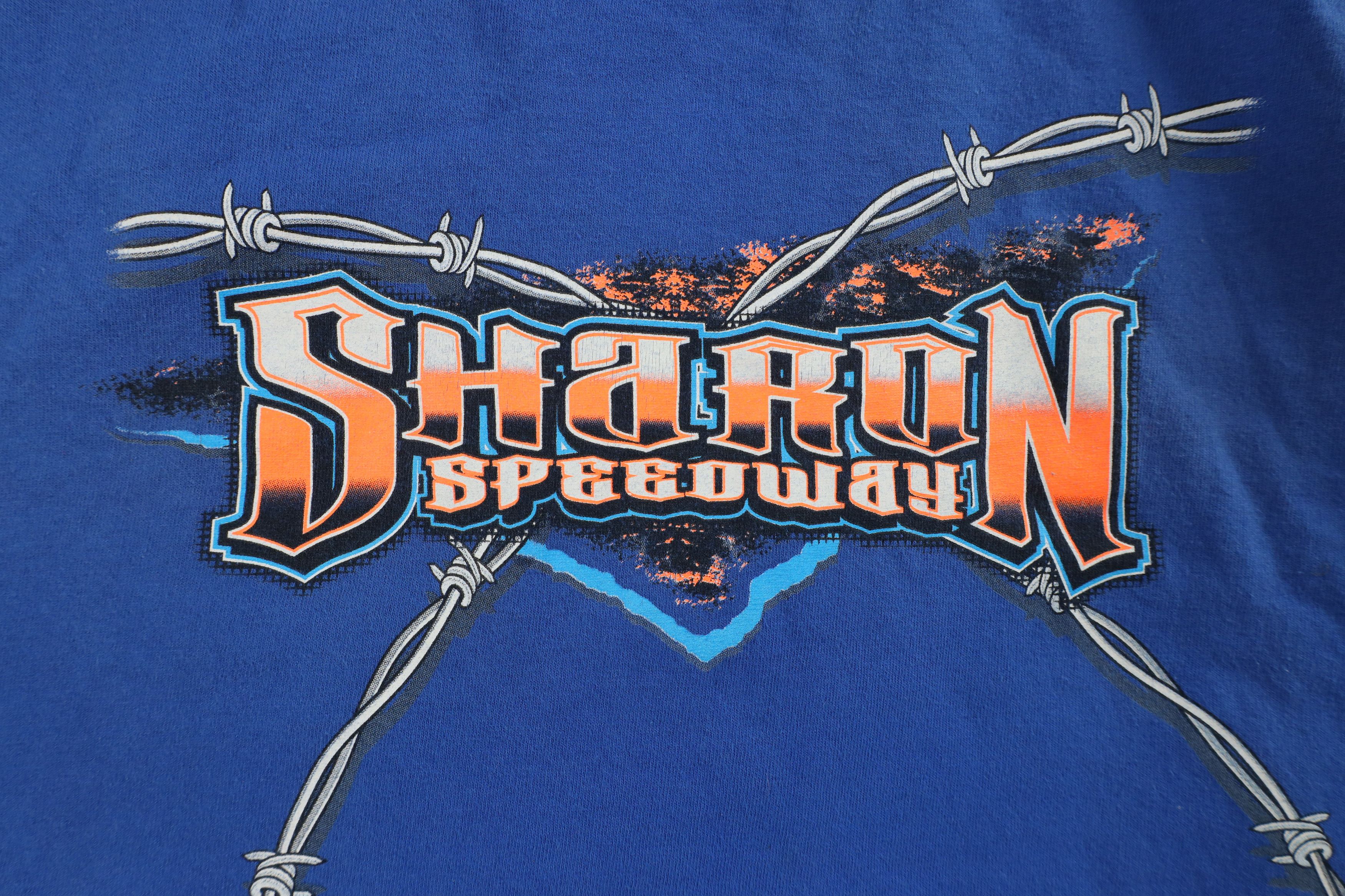 Vintage Vintage Y2K Streetwear Wire Sharon Speedway Racing T-Shirt Size US L / EU 52-54 / 3 - 5 Thumbnail