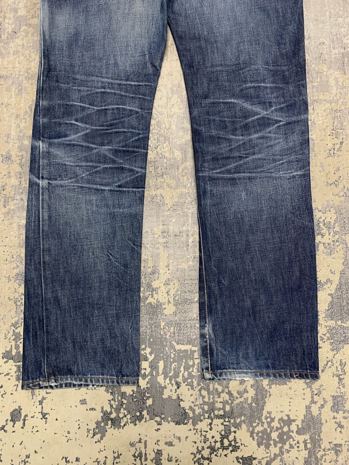 Japanese Brand Gap 1969 Vintage Distressed Dark Indigo Straight Denim Size US 33 - 10 Thumbnail