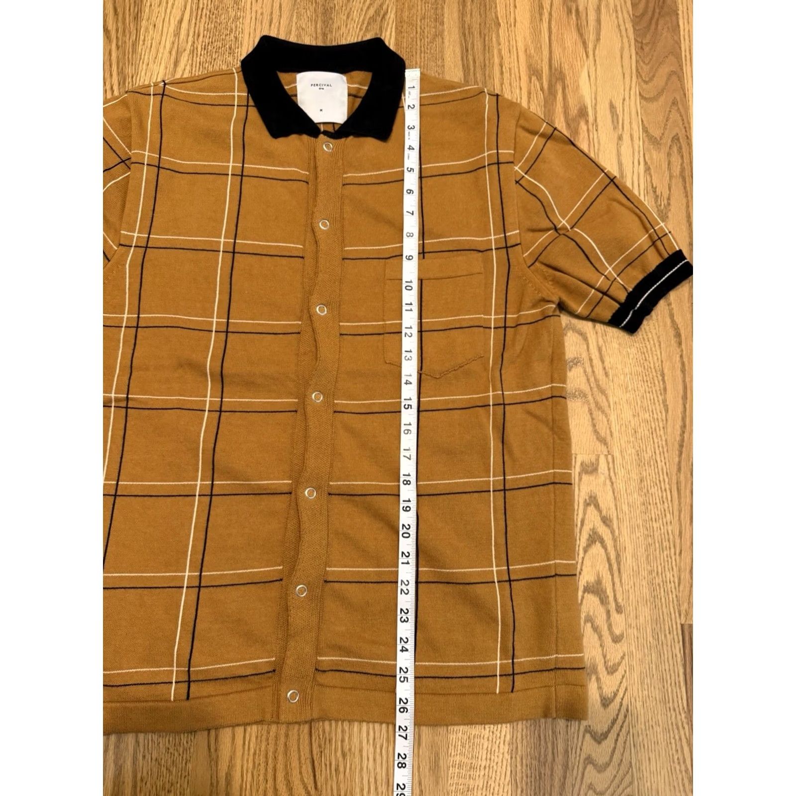 Percival Percival Knit Polo Shirt Men’s M Short Sleeve Snap Button Portugal Size US M / EU 48-50 / 2 - 7 Thumbnail