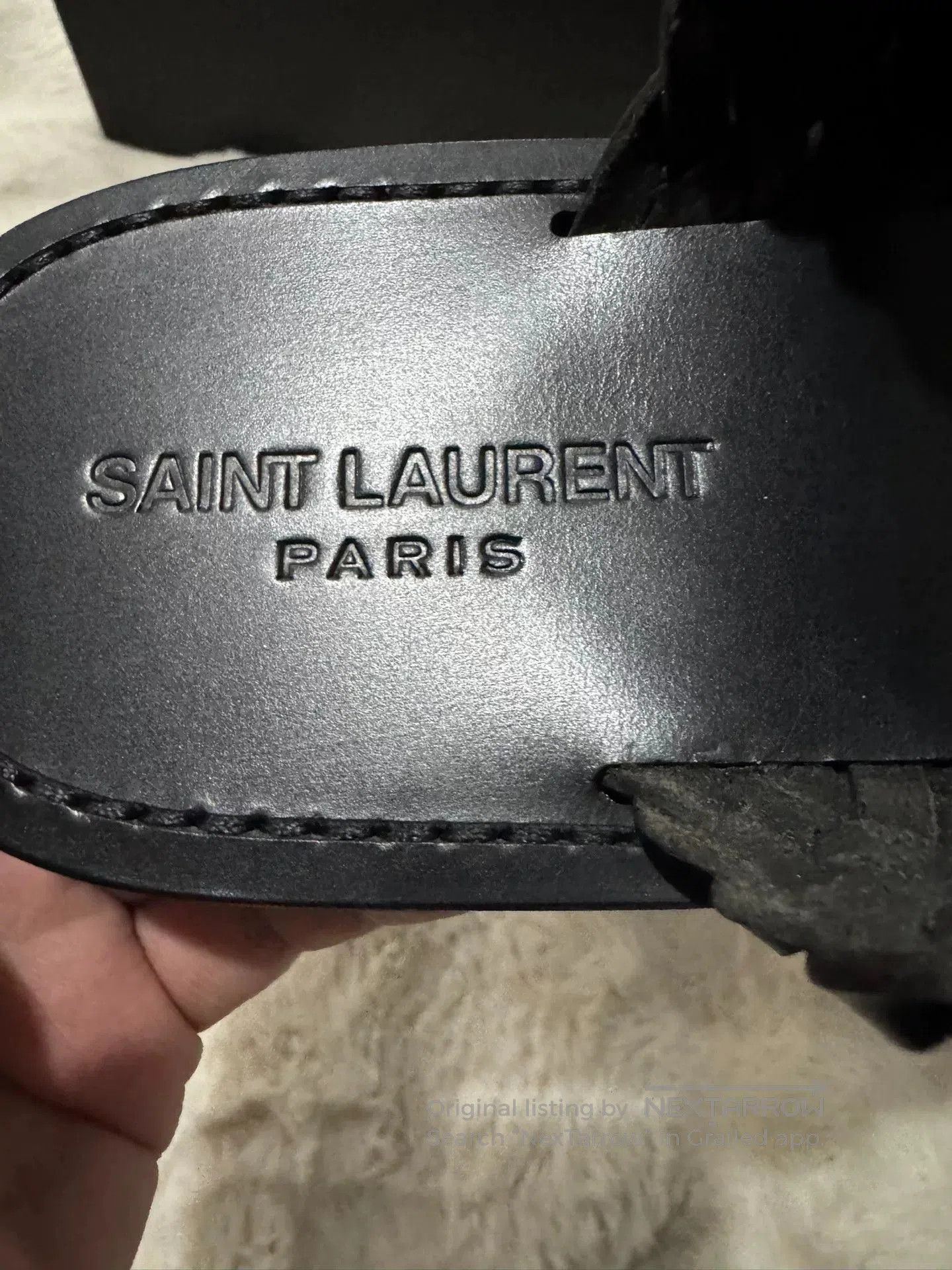 Saint Laurent Paris Saint Laurent Woven Slipper Sandals. Size US 7 / EU 40 - 7 Thumbnail