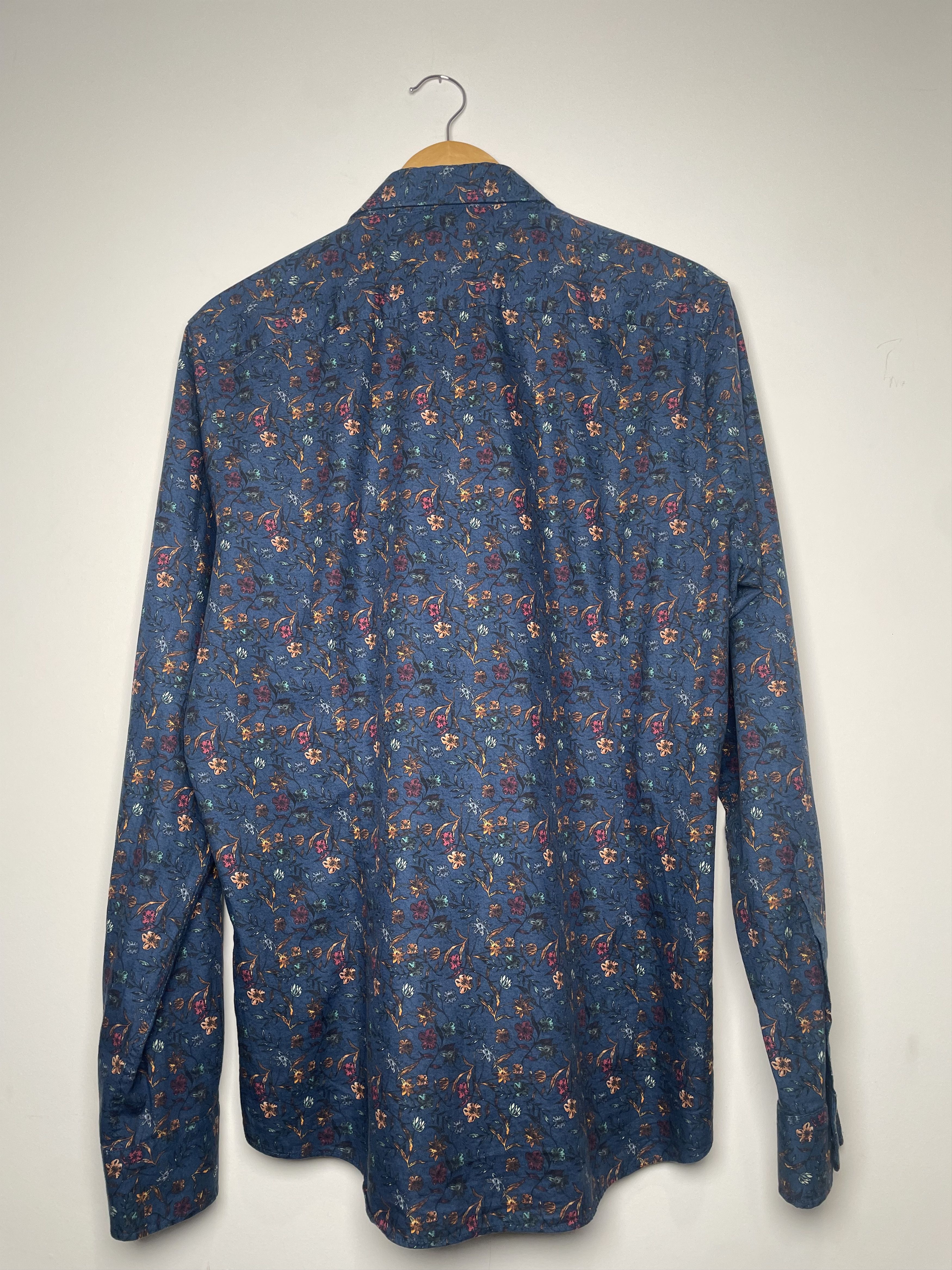Other 🇩🇪 OLYMP Level Five Body Fit Floral Cotton Shirt - L Size US L / EU 52-54 / 3 - 2 Thumbnail
