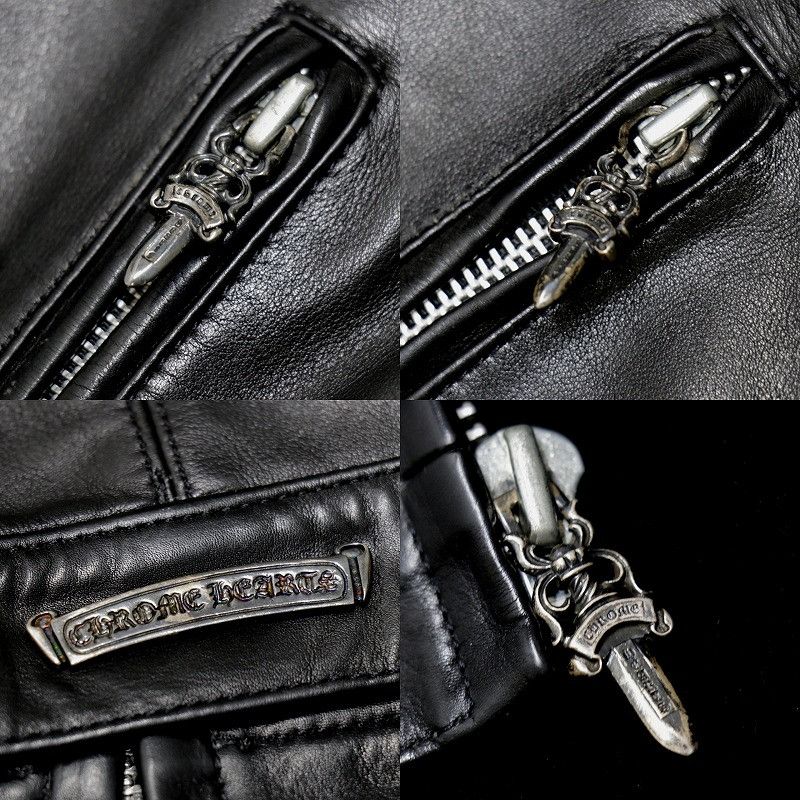 Chrome Hearts Chrome Hearts Old Model Leather Riders Jacket Size US S / EU 44-46 / 1 - 5 Thumbnail