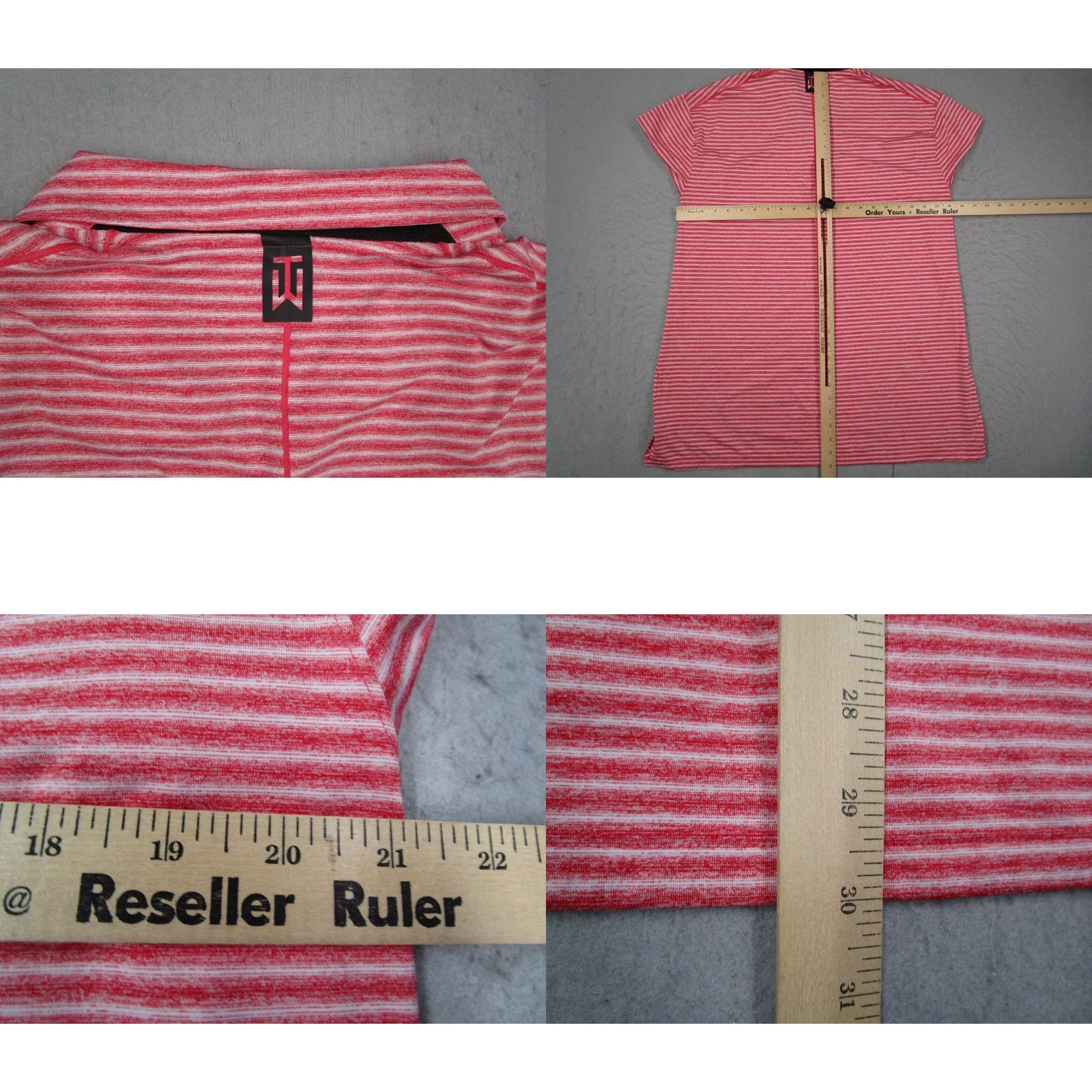 Nike Nike Tiger Woods Polo Shirt Mens XL Red Striped Dri-FIT Golf TW BQ6722-687 Size US XL / EU 56 / 4 - 8 Thumbnail