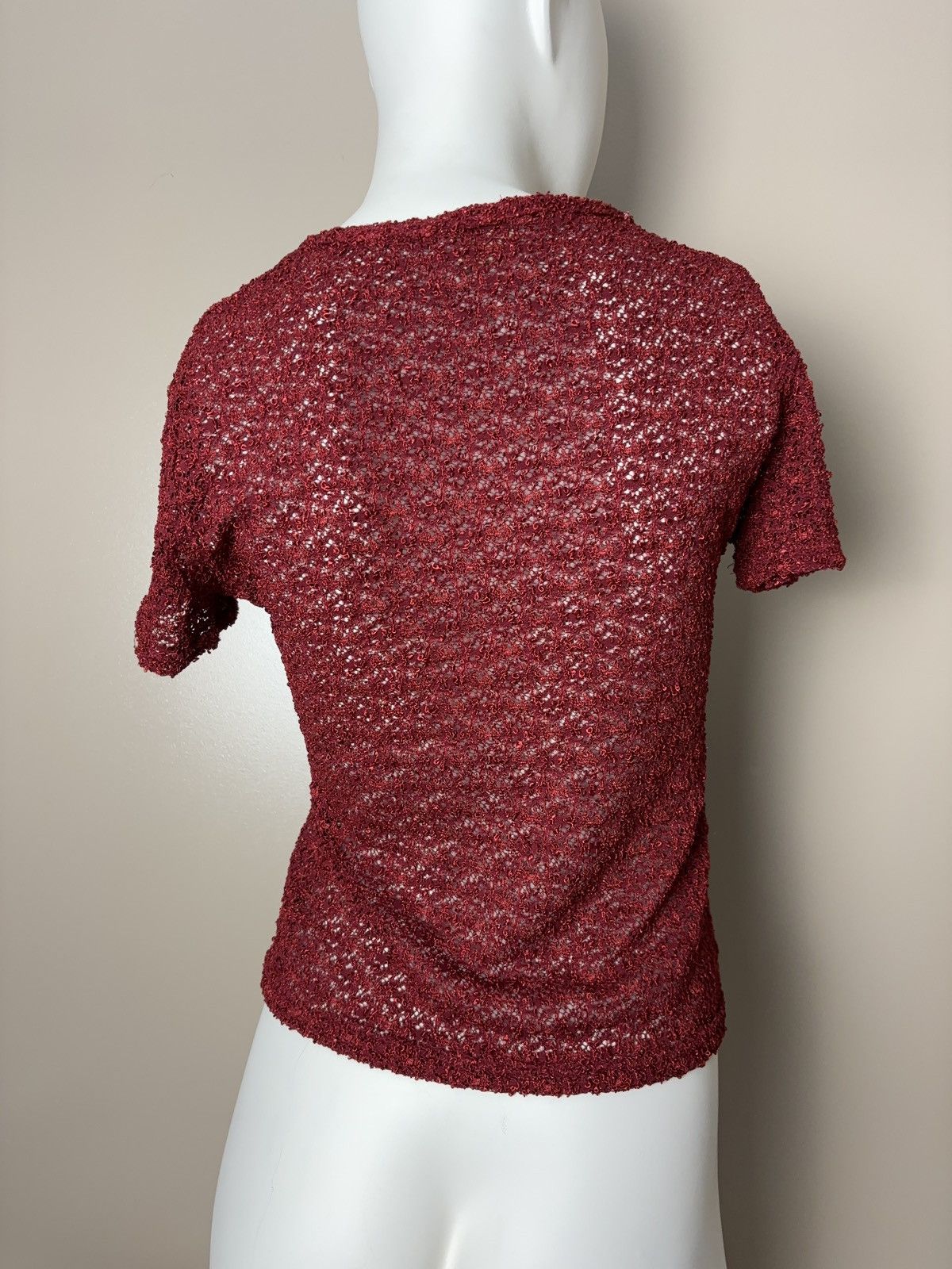 Japanese Brand × Vintage French glamour vintage mesh tee t-shirt Size M / US 6-8 / IT 42-44 - 4 Thumbnail