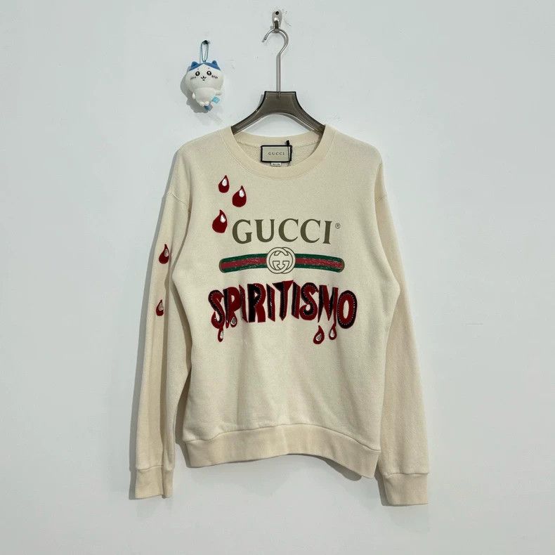 Gucci Gucci Printed rhinestone belt logo sweatshirt 2502-Nextarro Size US S / EU 44-46 / 1 - 1 Thumbnail