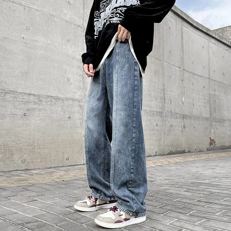 Japanese Brand × Jean Retro loose wide leg hip-hop jeans Size US 32 / EU 48 - 3 Thumbnail