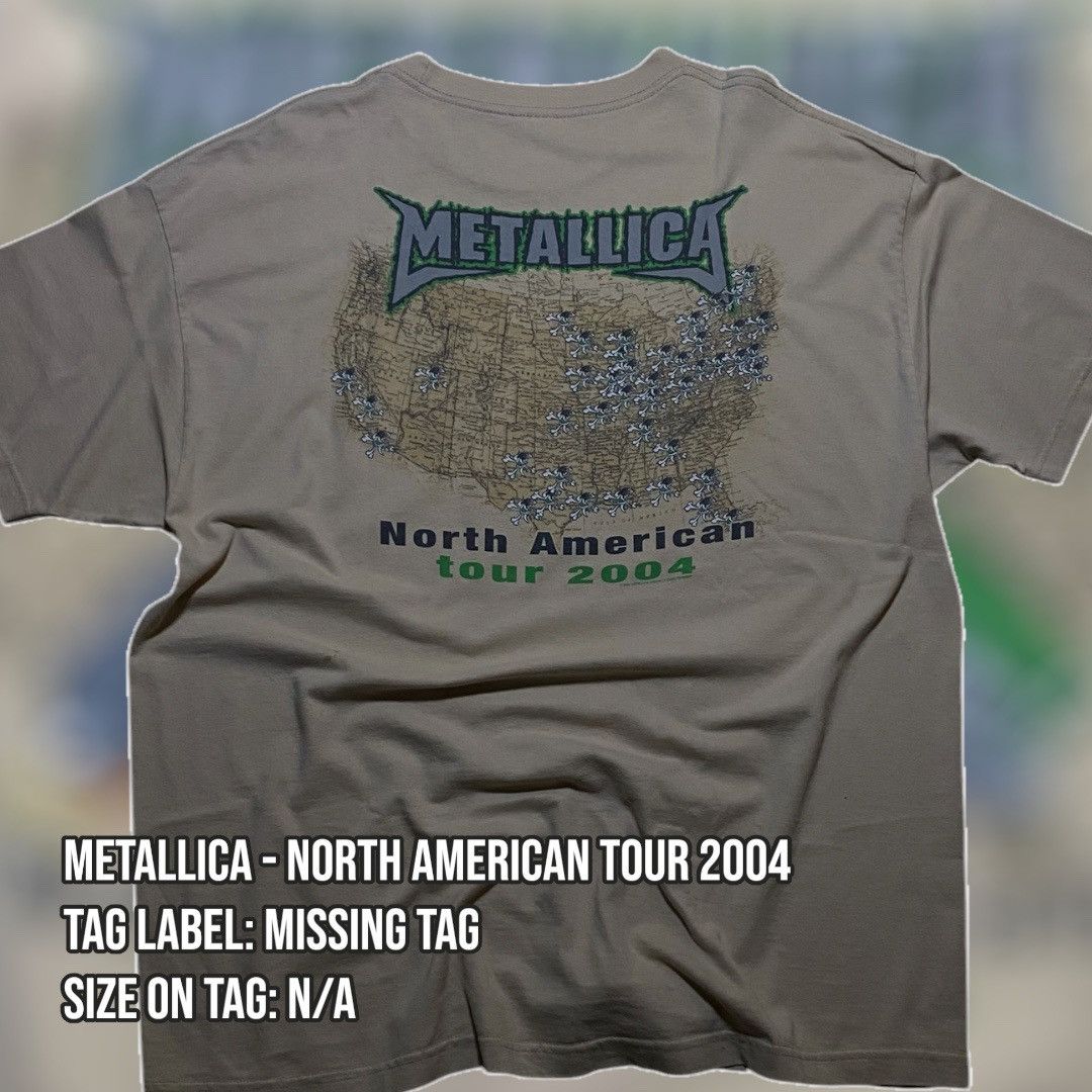 Band Tees × Metallica Metallica - North American Tour 2004 Band Tee Size US XXL / EU 58 / 5 - 2 Thumbnail