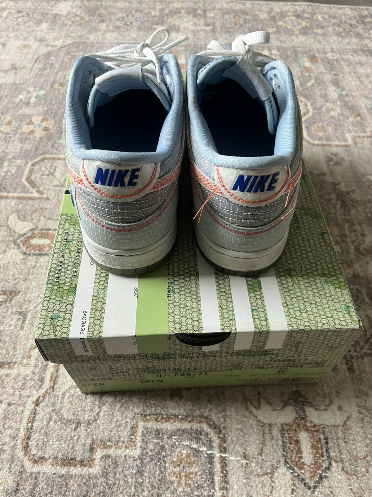 Nike Union LA x Nike Dunk Low ‘Passport Pack - Argon’ Size US 9.5 / EU 42-43 - 4 Thumbnail