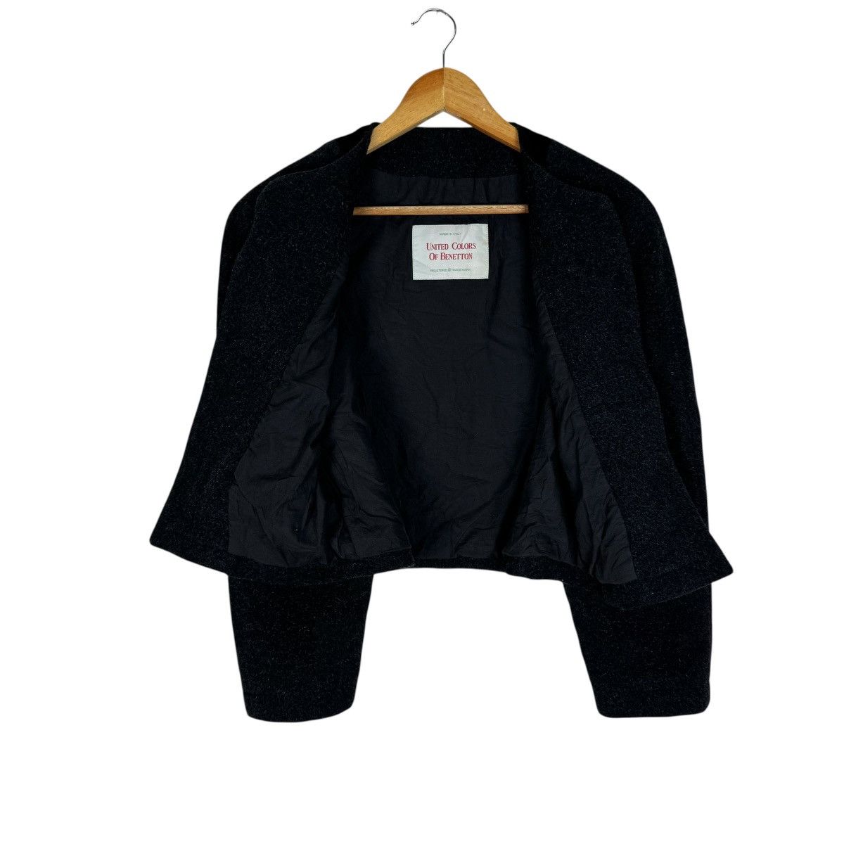 United Colors Of Benetton ☀️UNITED COLORS BENETTON CROP CARDIGAN JACKET Size M / US 6-8 / IT 42-44 - 10 Thumbnail