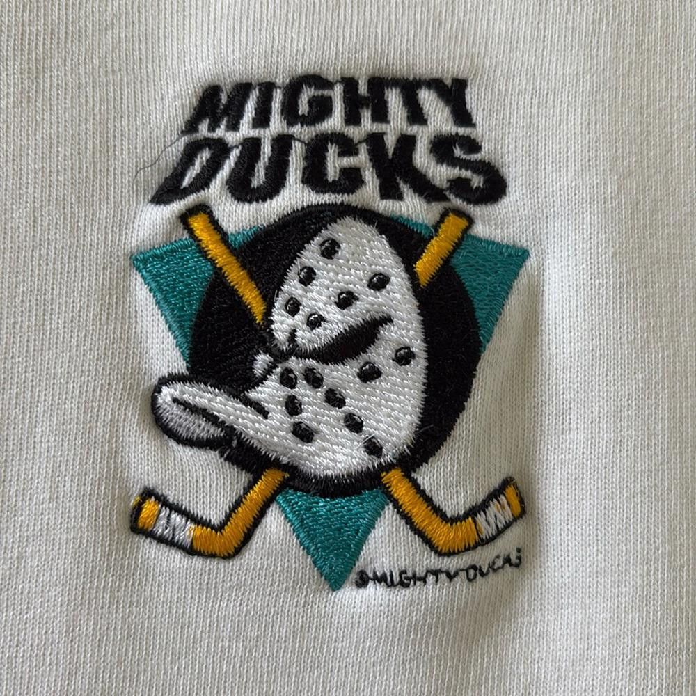 Designer Vintage Mighty Ducks HRLA Made in USA 1/4 Zip Sweatshirt Size US M / EU 48-50 / 2 - 2 Thumbnail