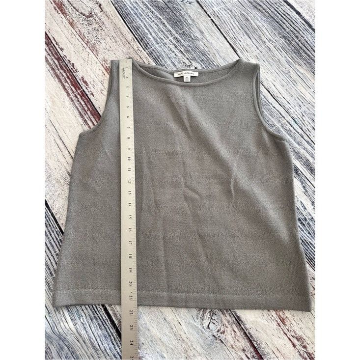 St. John St. John Classic Sleeveless Gray Knit Tank Top Size M / US 6-8 / IT 42-44 - 6 Thumbnail