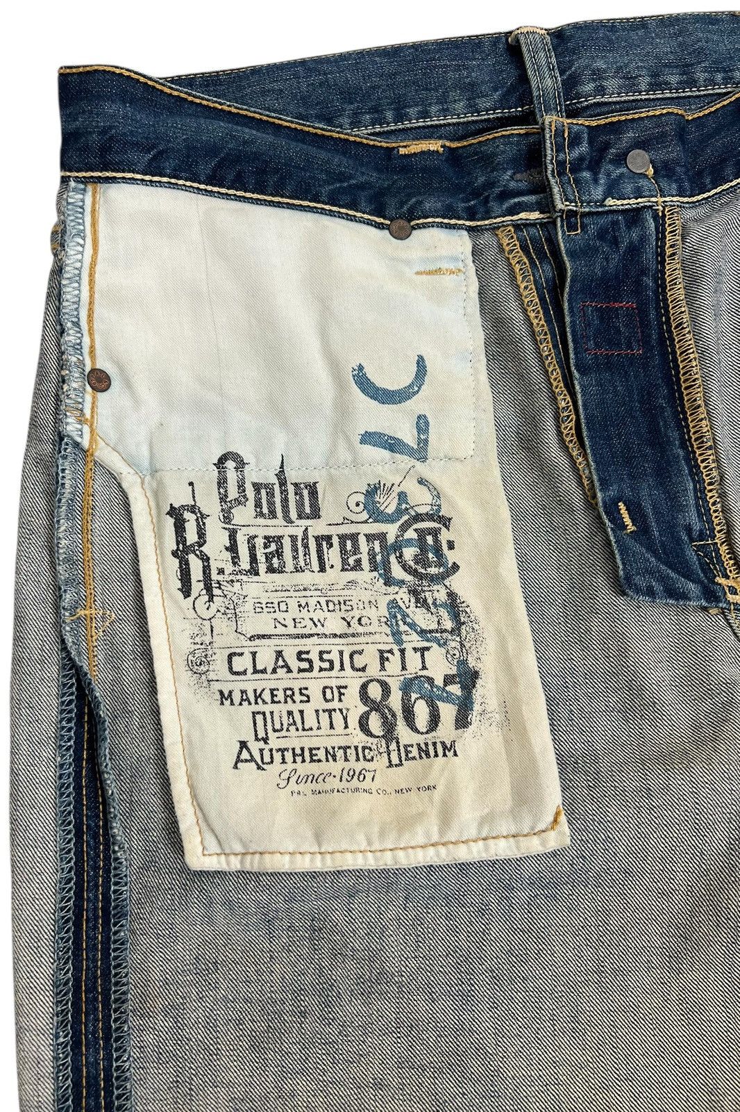 Polo Ralph Lauren Vintage Distressed Polo Ralph Lauren 867 Classic Jeans Size US 34 / EU 50 - 10 Thumbnail