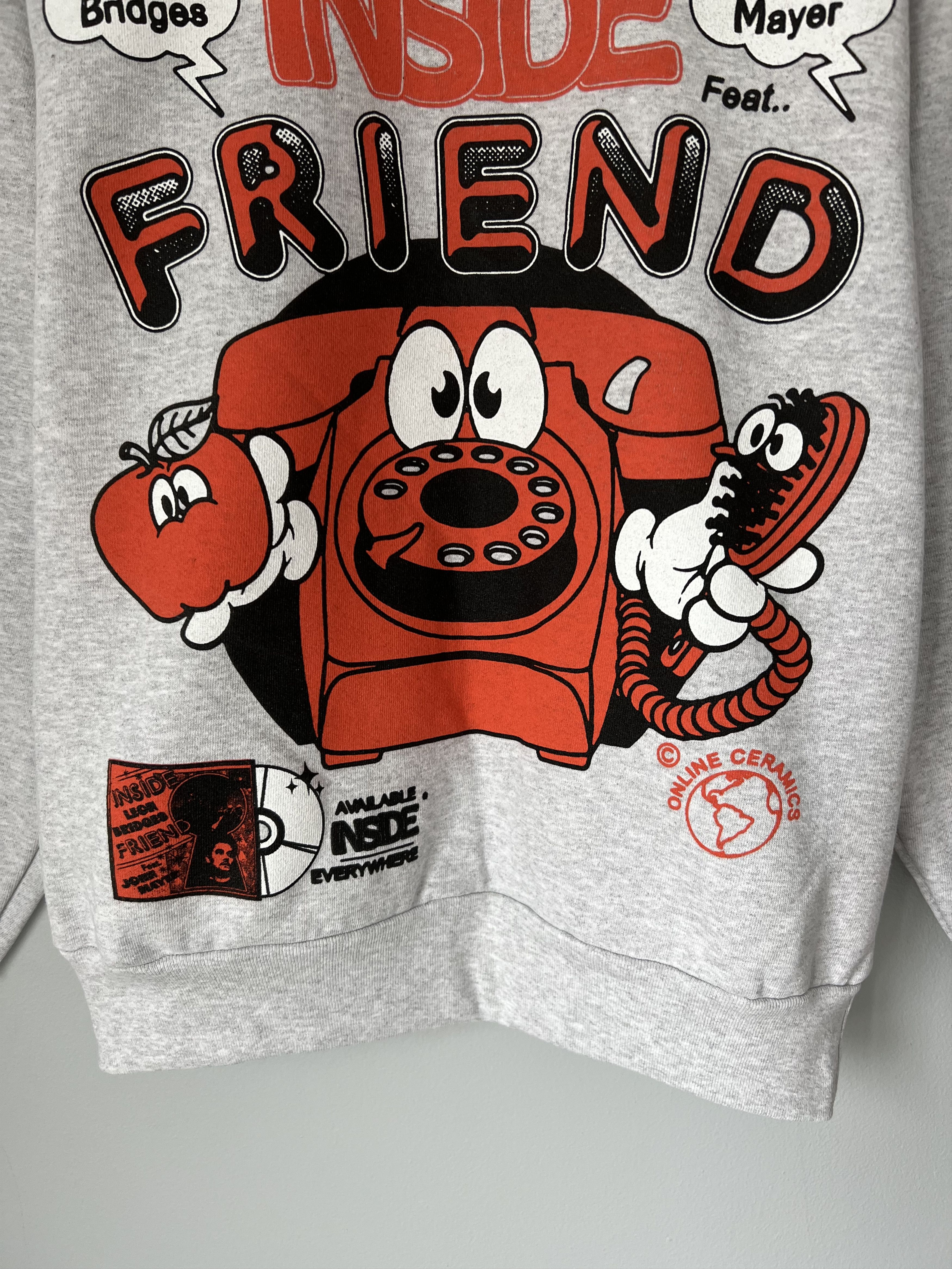 Online Ceramics Online Ceramics John Mayer Inside Friend Crewneck Sweatshirt Size US S / EU 44-46 / 1 - 3 Thumbnail