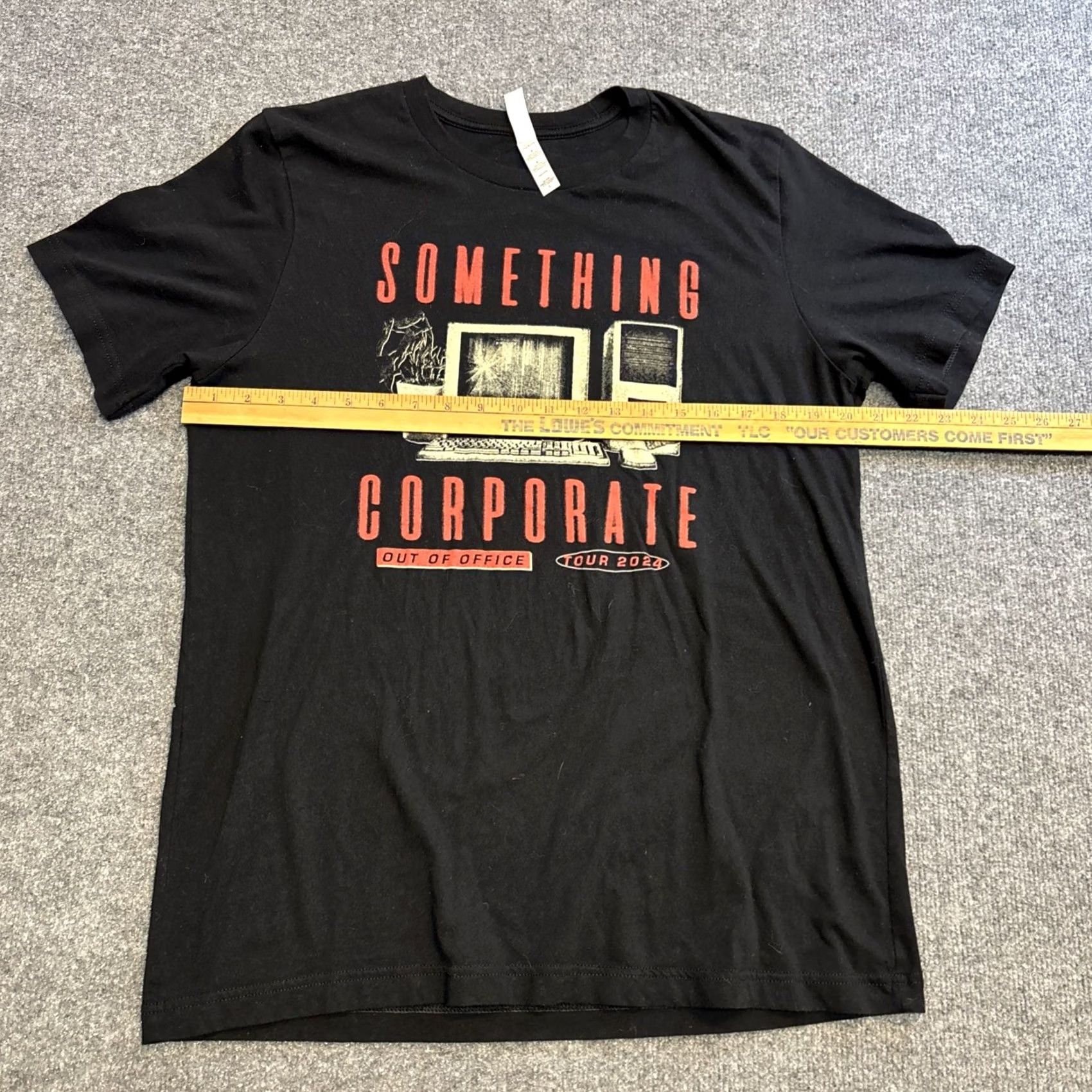 Vintage SOMETHING CORPORATE 2024 Out Of Office Tour Tee Mens Large Emo Band Shirt Size US L / EU 52-54 / 3 - 4 Thumbnail