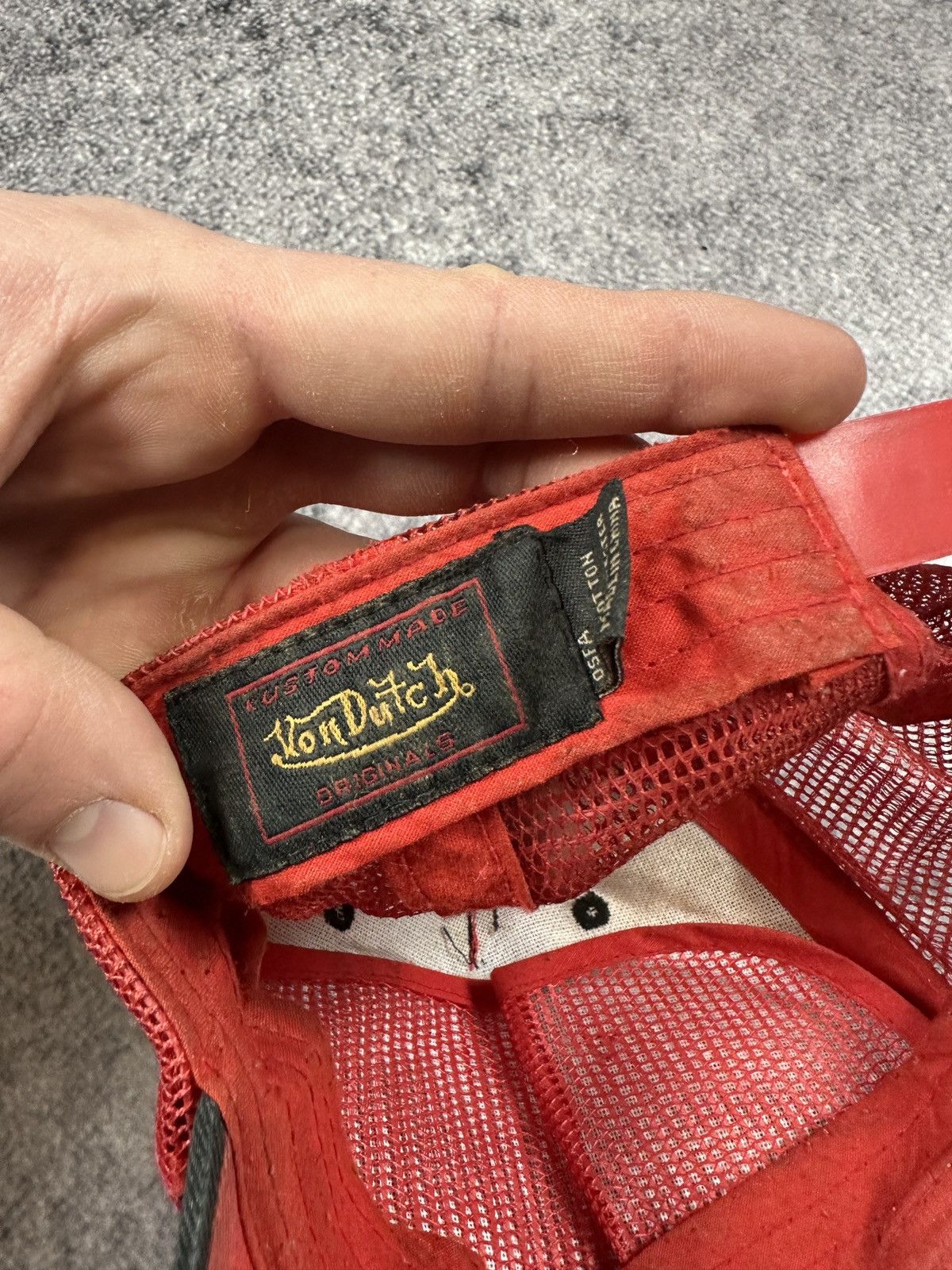 Von Dutch Y2k vintage Von Dutch Logo cap Streetwear Opium USA Vamp Size ONE SIZE - 3 Thumbnail