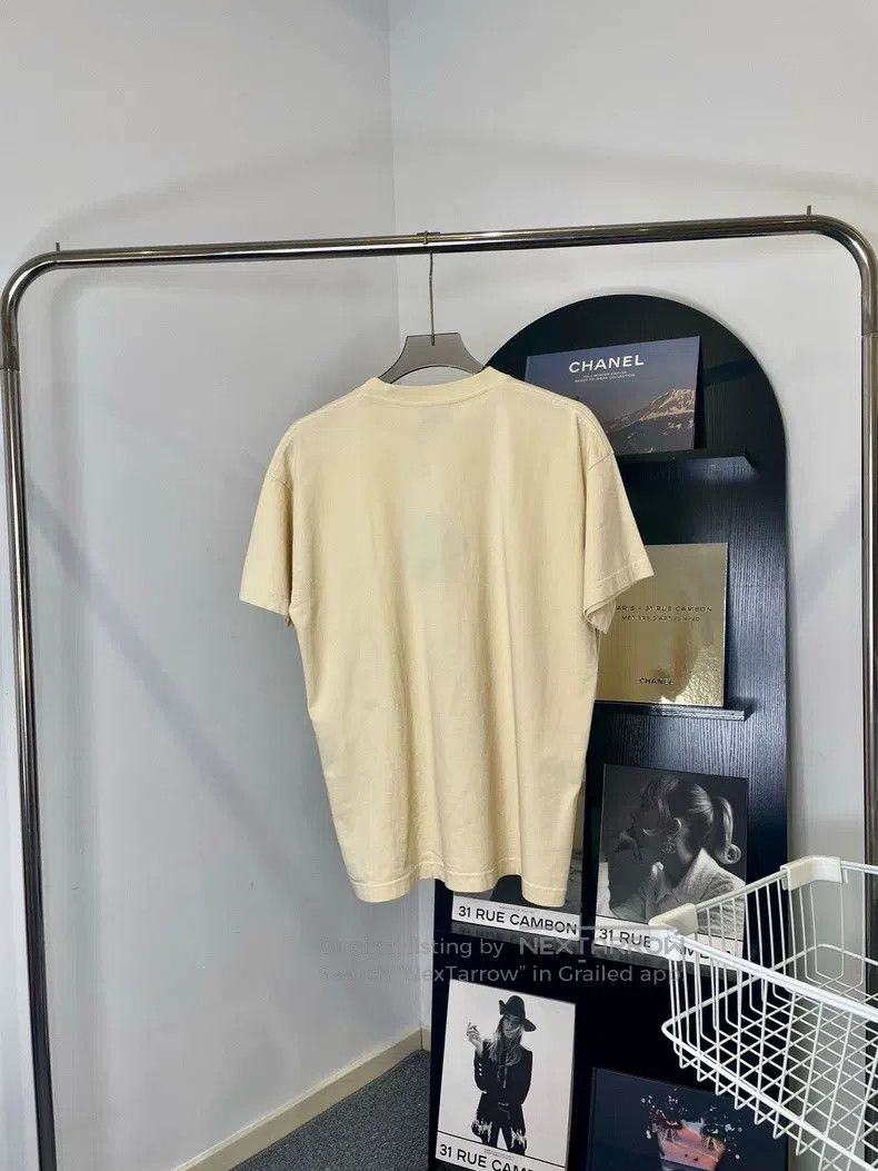 Balenciaga Balenciaga Embroidered LOGO Letter Loose Round Neck Short Size US S / EU 44-46 / 1 - 4 Thumbnail