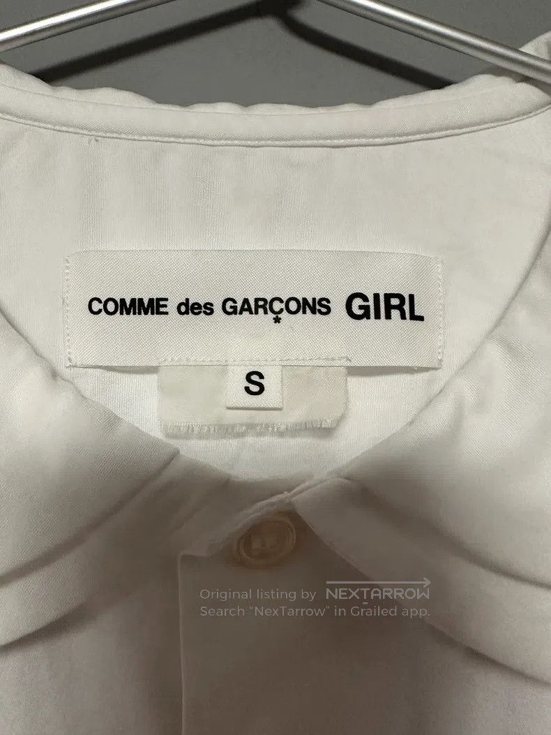 Comme des Garcons Comme Des Garcons White Double-Layered Collar Shirt Size S / US 4 / IT 40 - 3 Thumbnail