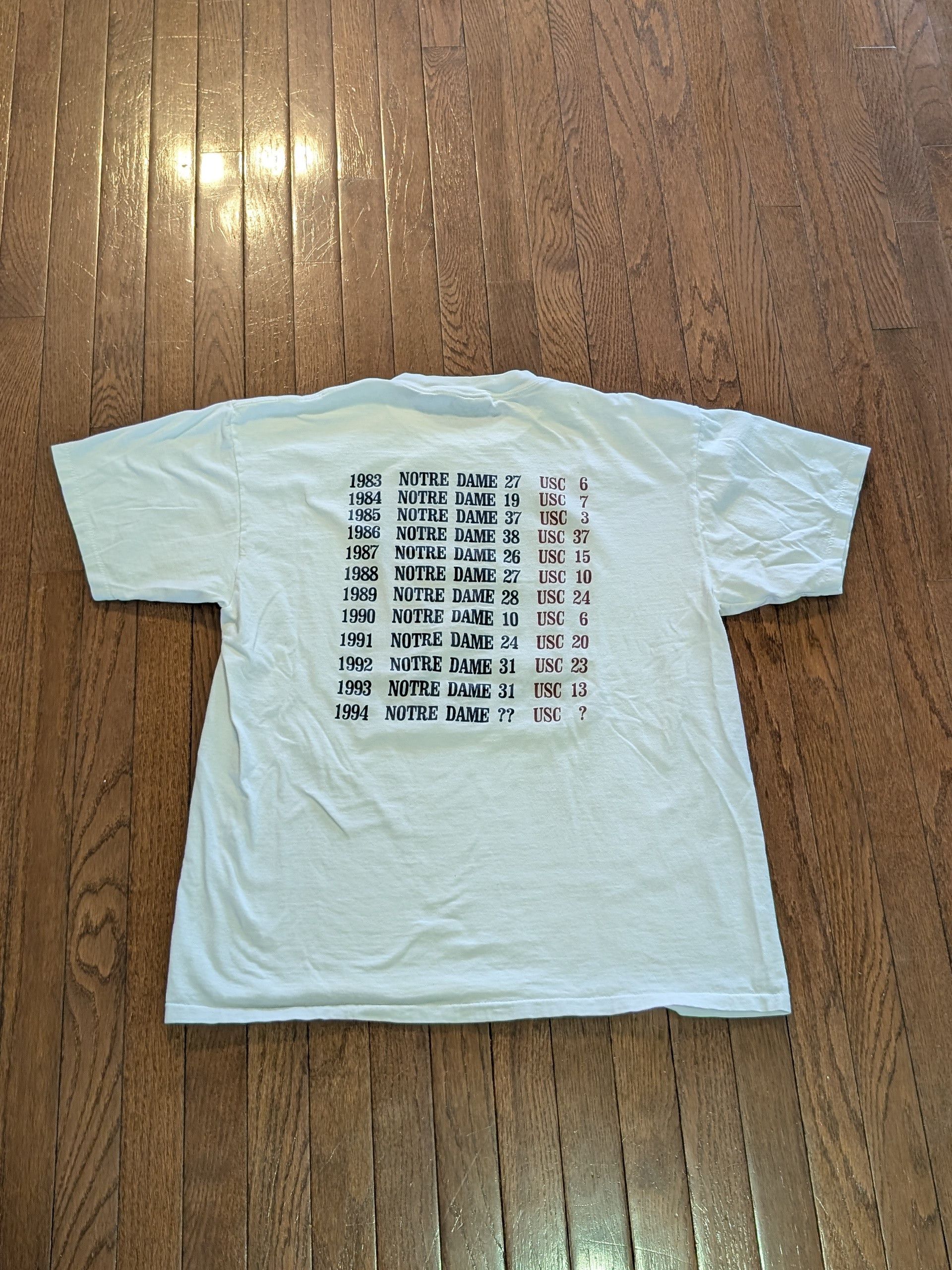 Other 1994 Notre Dame vs USC Football T-Shirt XL Size US XL / EU 56 / 4 - 5 Thumbnail