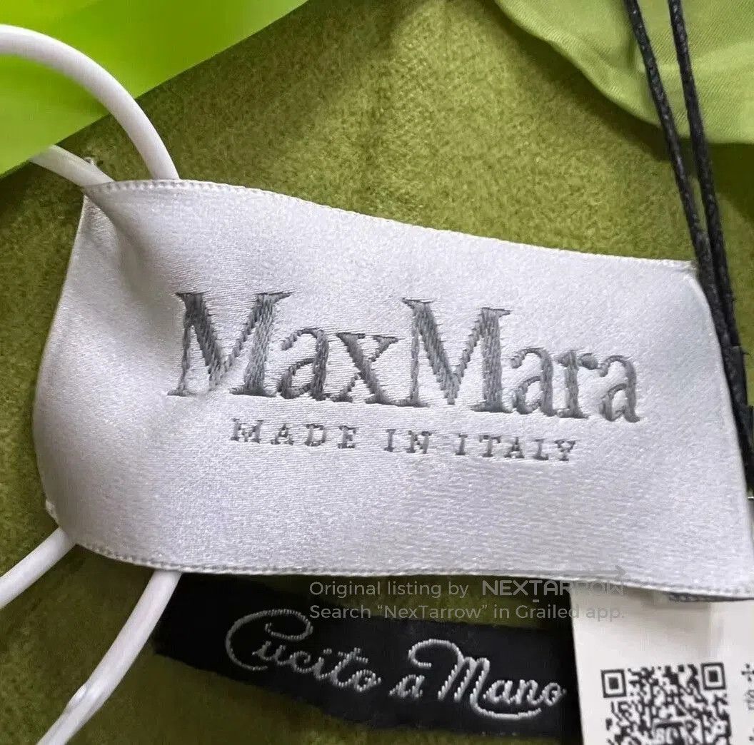 Max Mara MaxMara Green Short Coat. Size S / US 4 / IT 40 - 4 Thumbnail