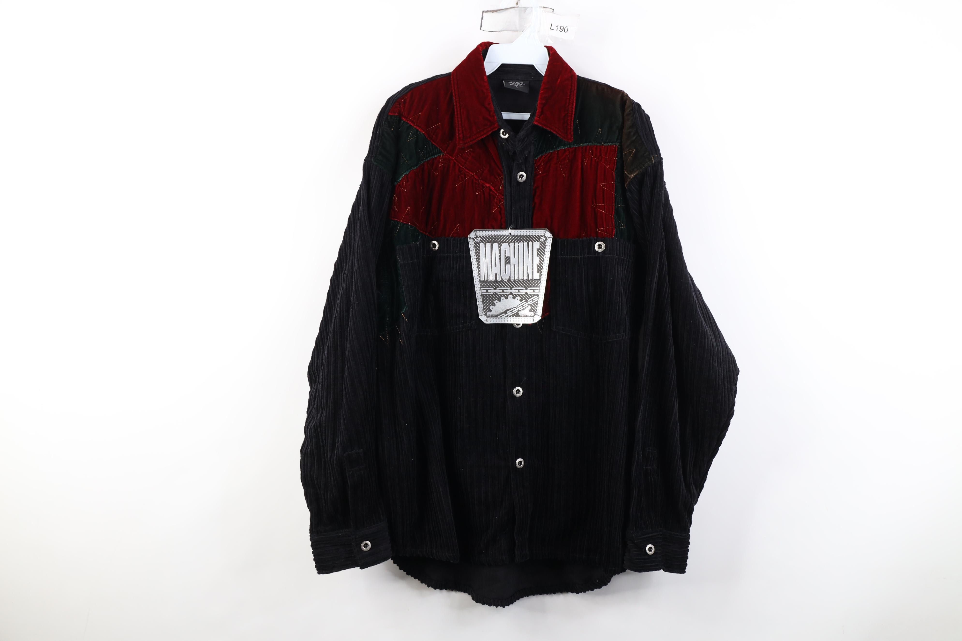 Vintage Deadstock Vintage 90s Streetwear Corduroy Button Shirt Size US L / EU 52-54 / 3 - 1 Thumbnail
