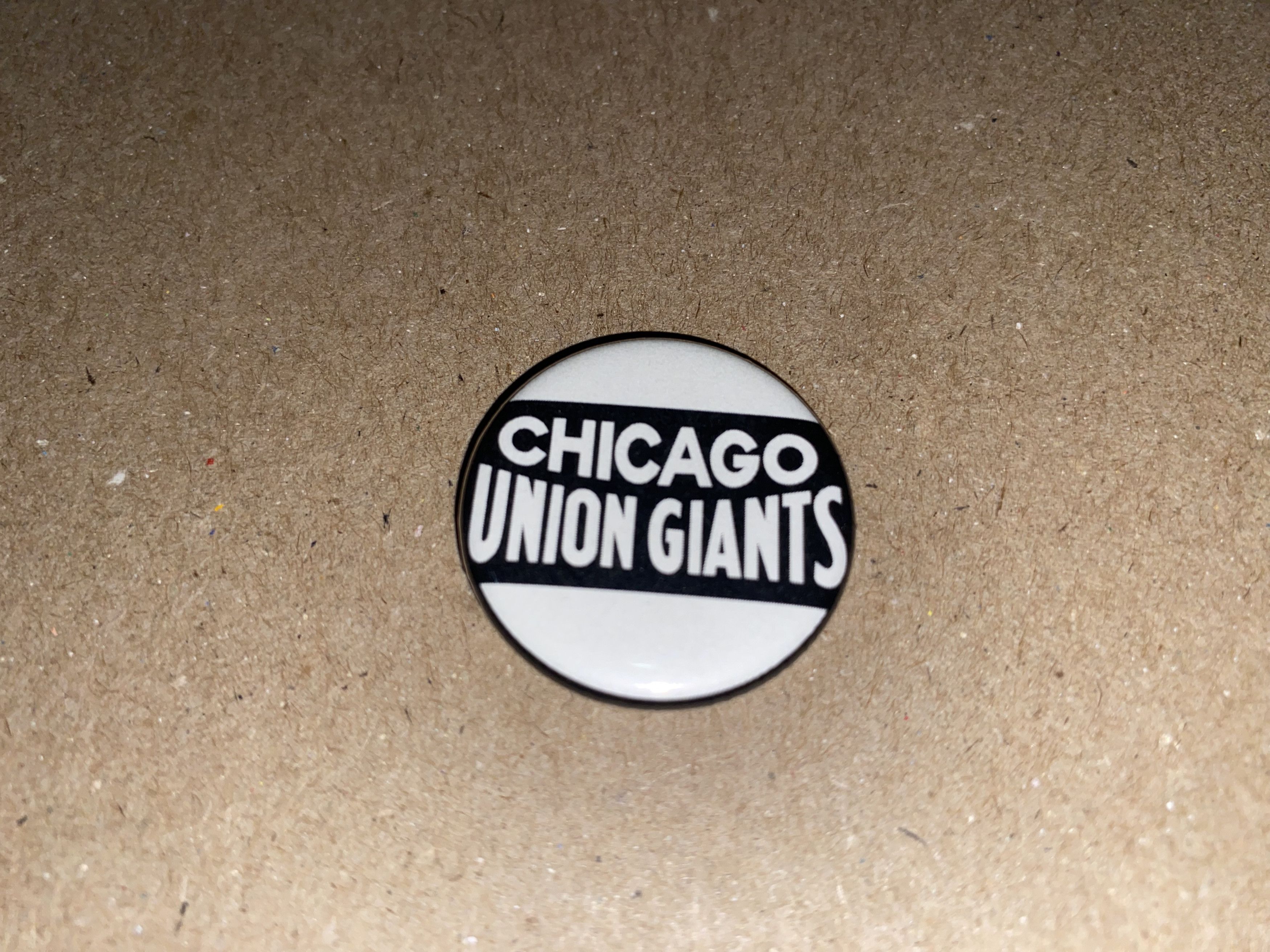 Ebbets Field Flannels Negro Leagues Anniversary Button Pin Chicago Union Giants US Size ONE SIZE - 2 Thumbnail