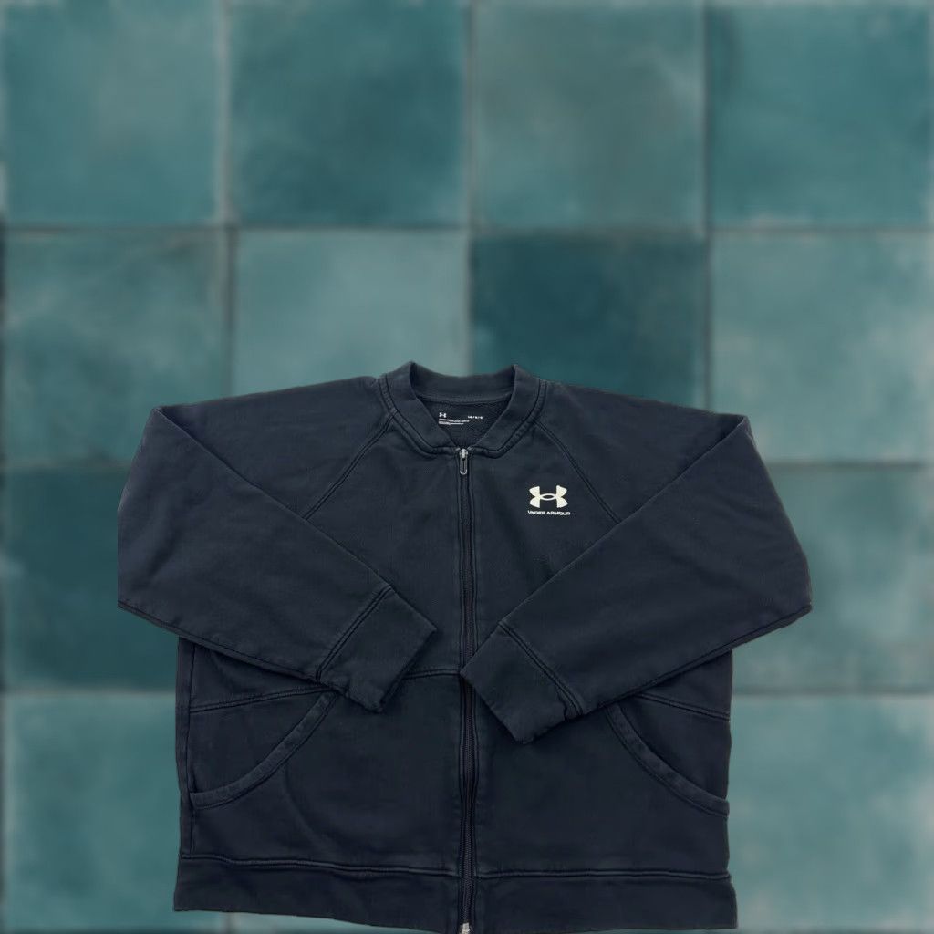 Under Armour Under Armour Jacket Womens Large Black Full Zip Up Loose Fit Size L / US 10 / IT 46 - 1 Thumbnail