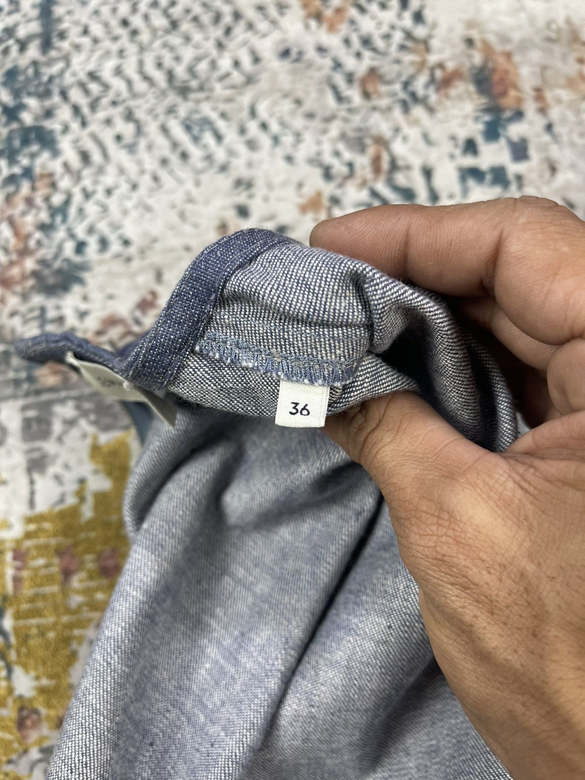 Lemaire Plastron Chambray Denim Jackets