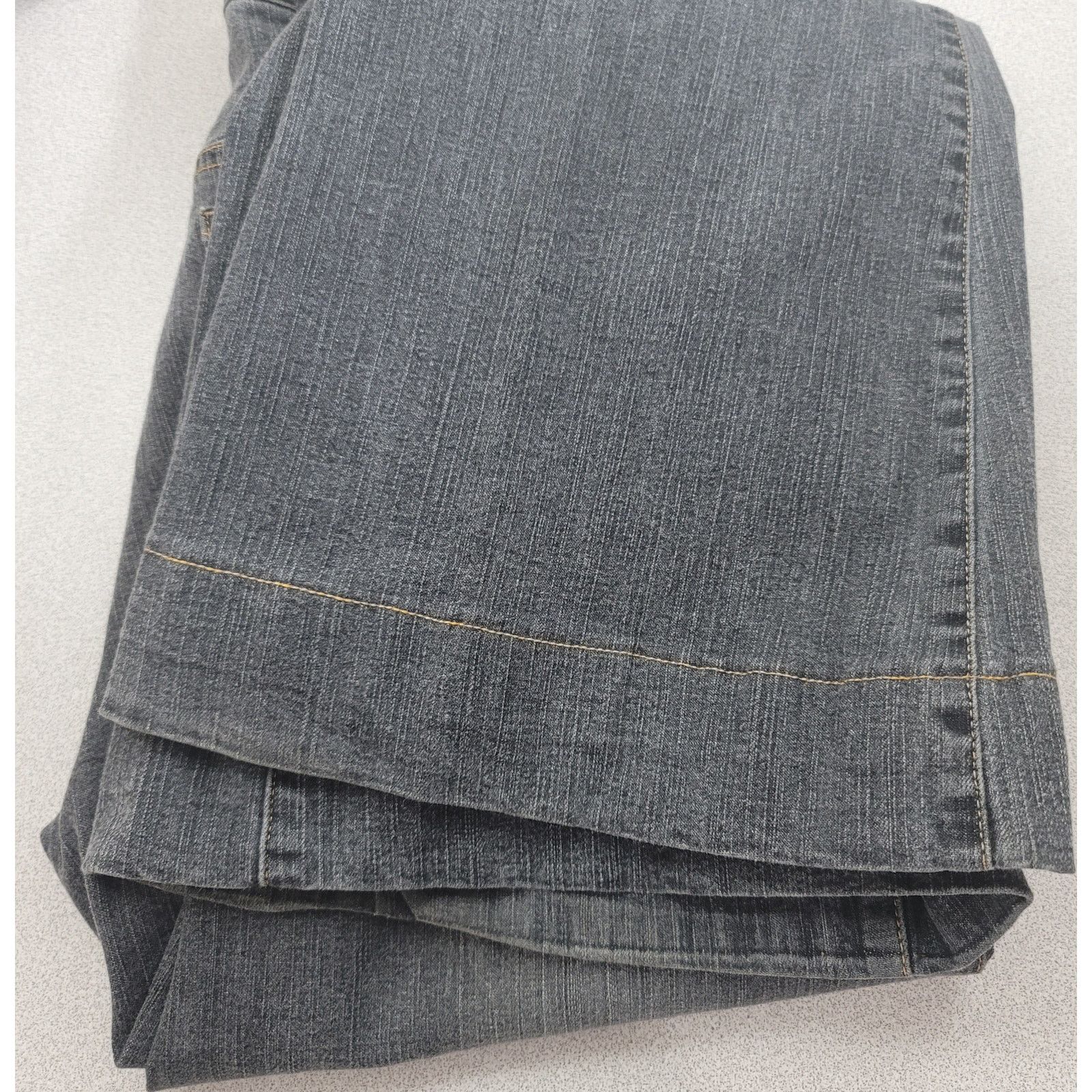 Other Soft Surroundings Black Stone Washed Denim Jeans 4 Boot Cut Size 27" / US 4 / IT 40 - 4 Thumbnail
