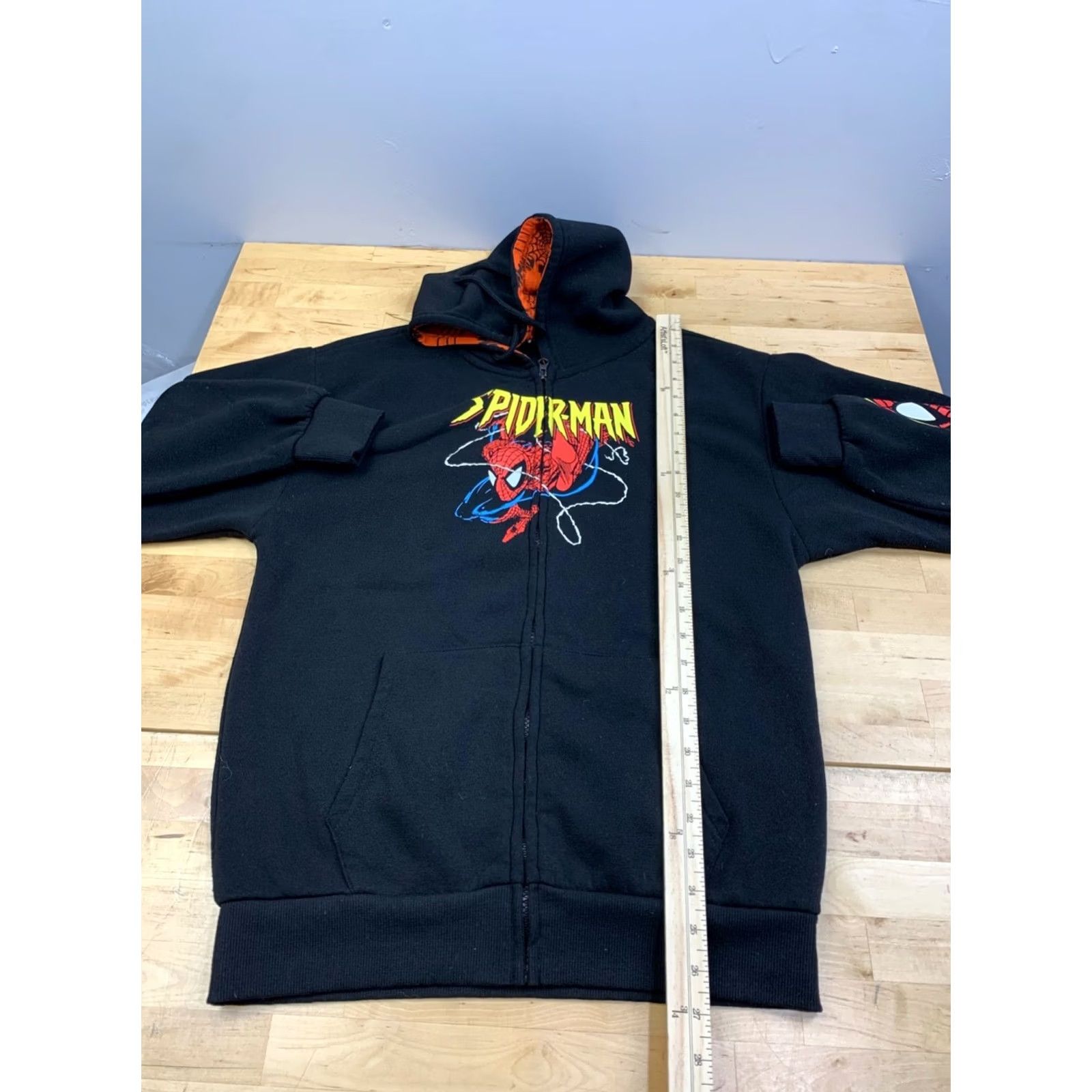 Vintage Marvel Spider Man Hoodie Jacket Men M Black Hooded Full Zip 13375 Size US M / EU 48-50 / 2 - 7 Thumbnail