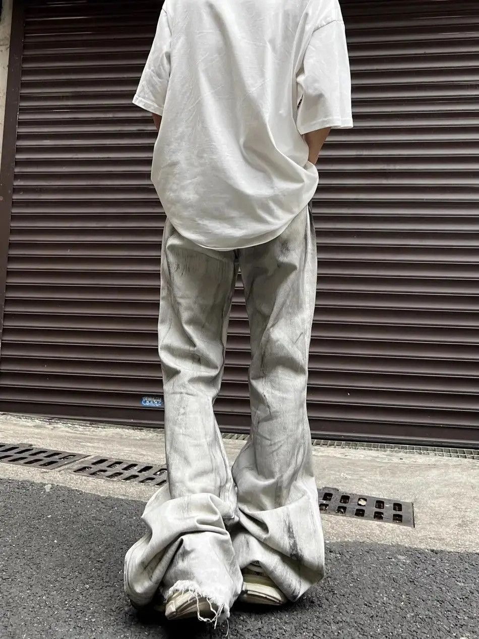Japanese Brand Retro loose flared jeans Size US 32 / EU 48 - 3 Thumbnail