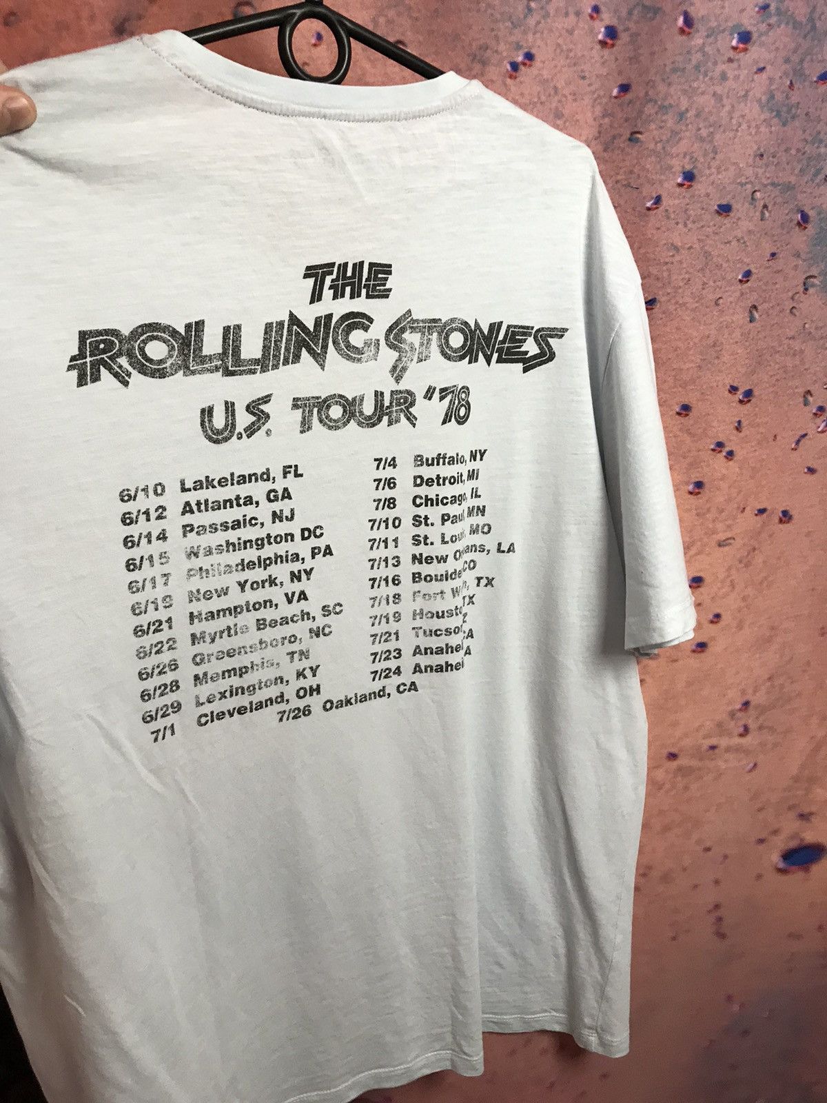 Band Tees × The Rolling Stones × Vintage Vintage The Rolling Stones band rock tee Size US L / EU 52-54 / 3 - 5 Thumbnail