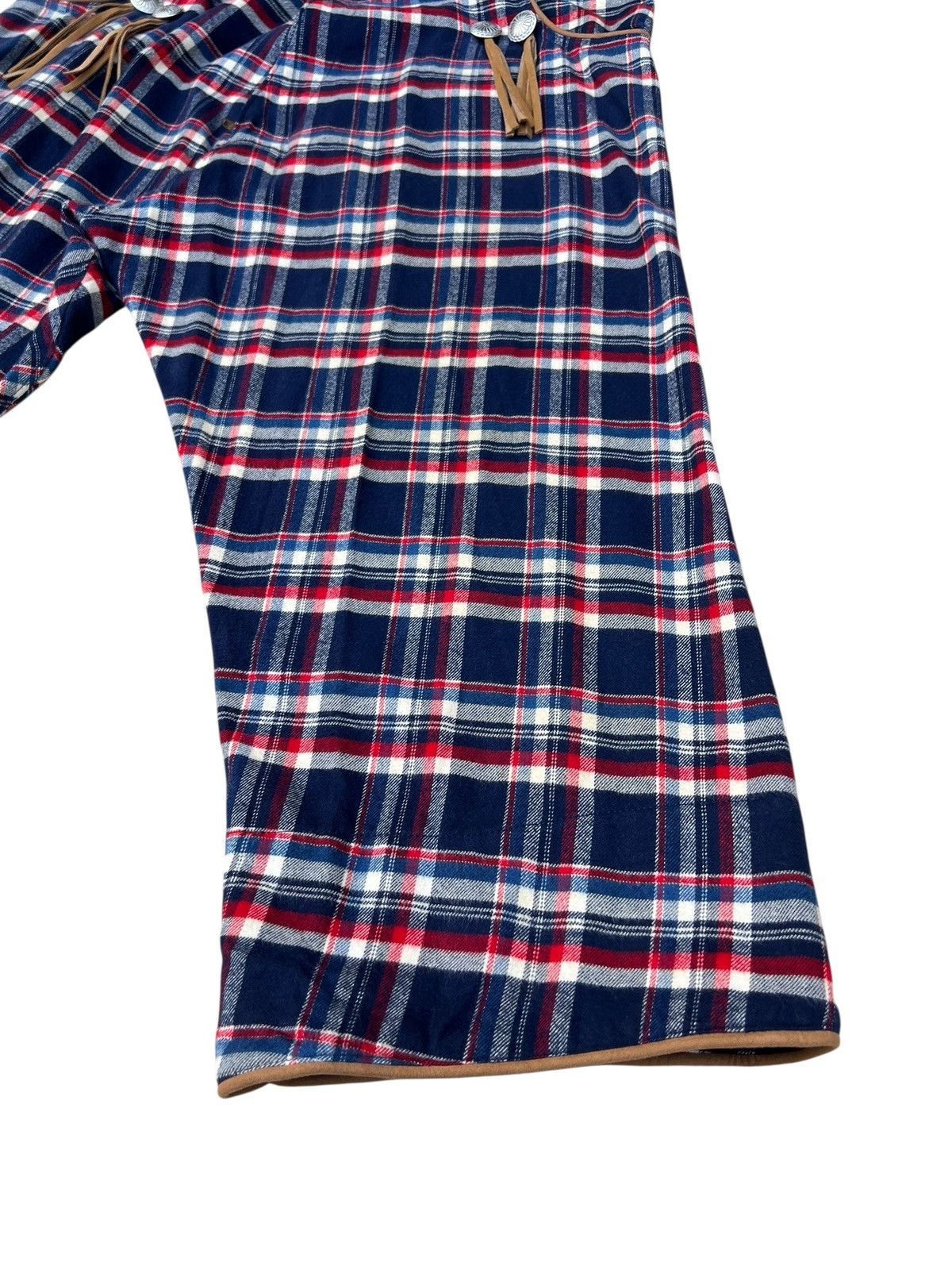 mercibeaucoup Drop Crotch Plaid Tartan Cropped Westerner Pant Size 3 Size US 33 - 13 Thumbnail