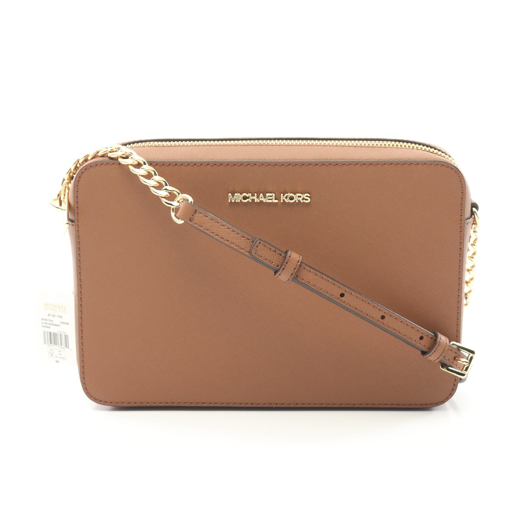 Michael Kors Michael Kors Jet Set Lg Ew Cross Body Chain Shoulder Bag Leather Brown Size ONE SIZE - 1 Thumbnail