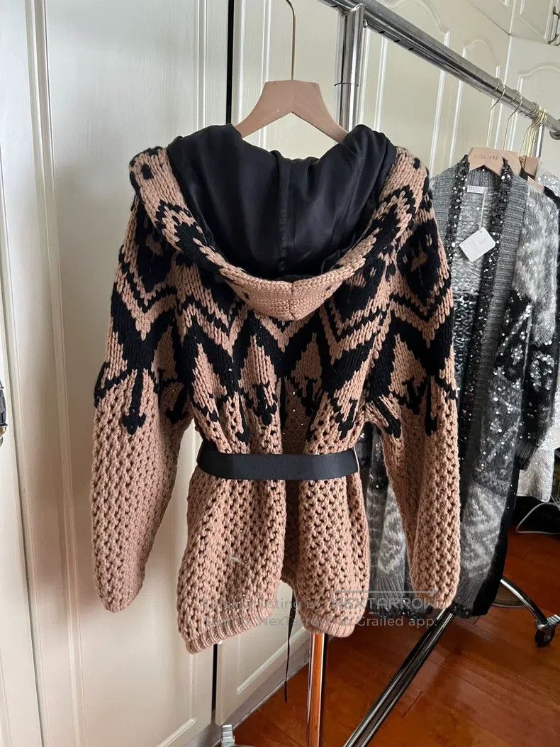 Brunello Cucinelli Brunello Cucinelli Cashmere Sequin Sweater Jacket Size S / US 4 / IT 40 - 2 Thumbnail
