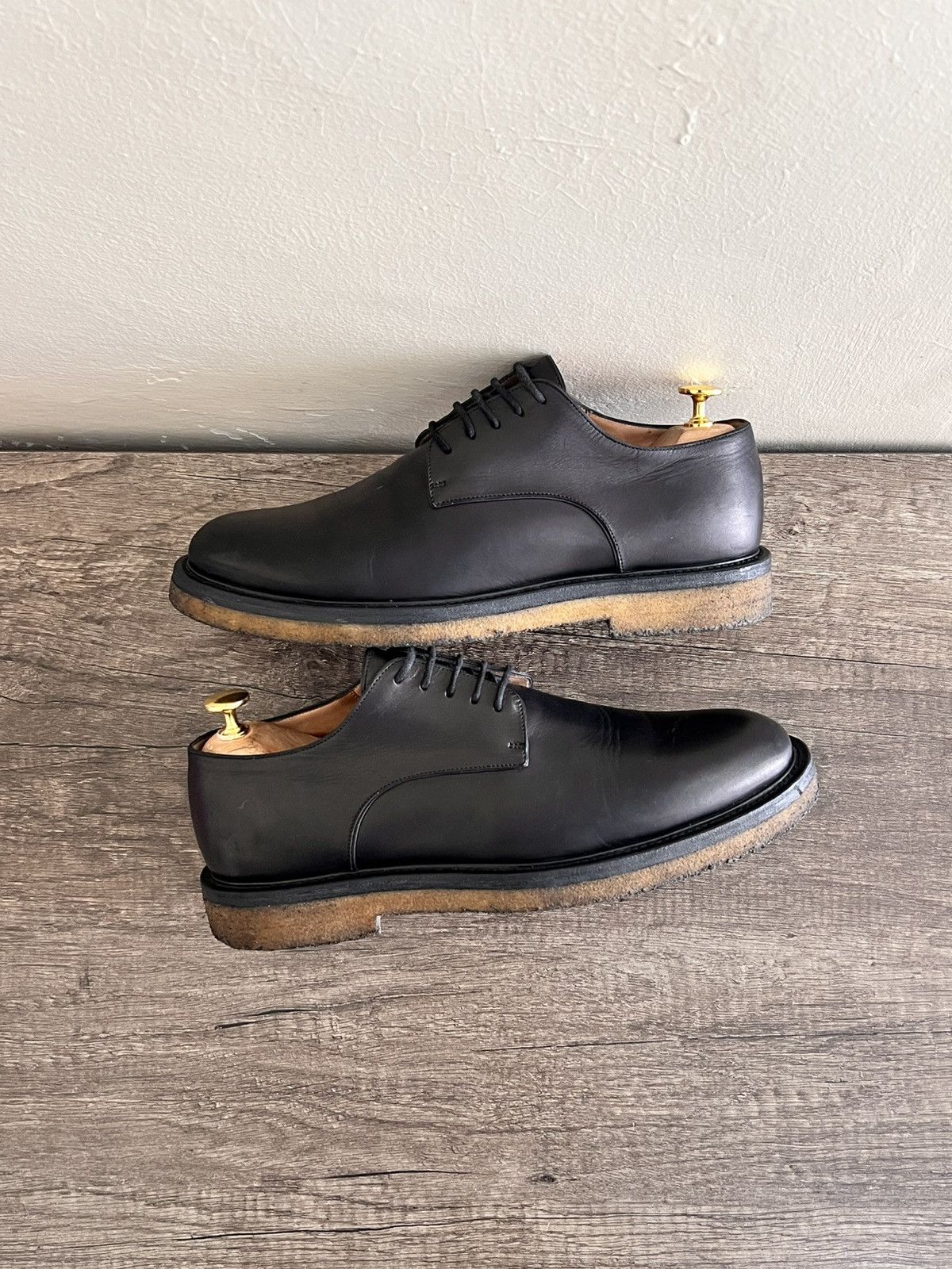 Dries Van Noten Dries Van Noten Leather CrepeSole Derbies Size US 8 / EU 41 - 7 Thumbnail