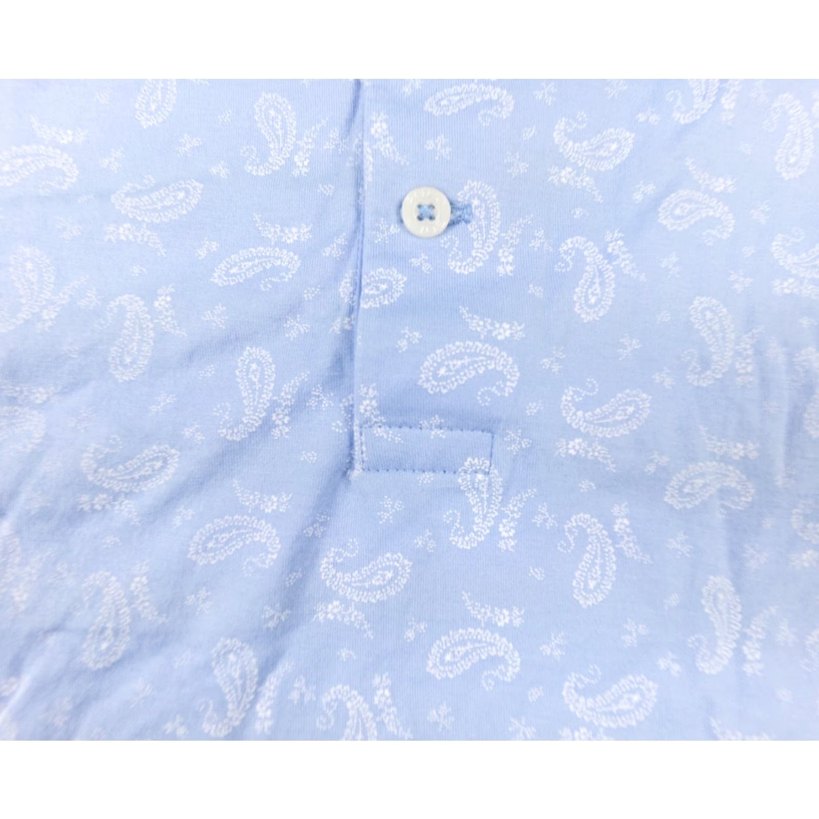 Ralph Lauren Polo Golf Ralph Lauren Blue Paisley Polo Shirt Adult XL Short Sleeve Mens Size US XL / EU 56 / 4 - 3 Thumbnail