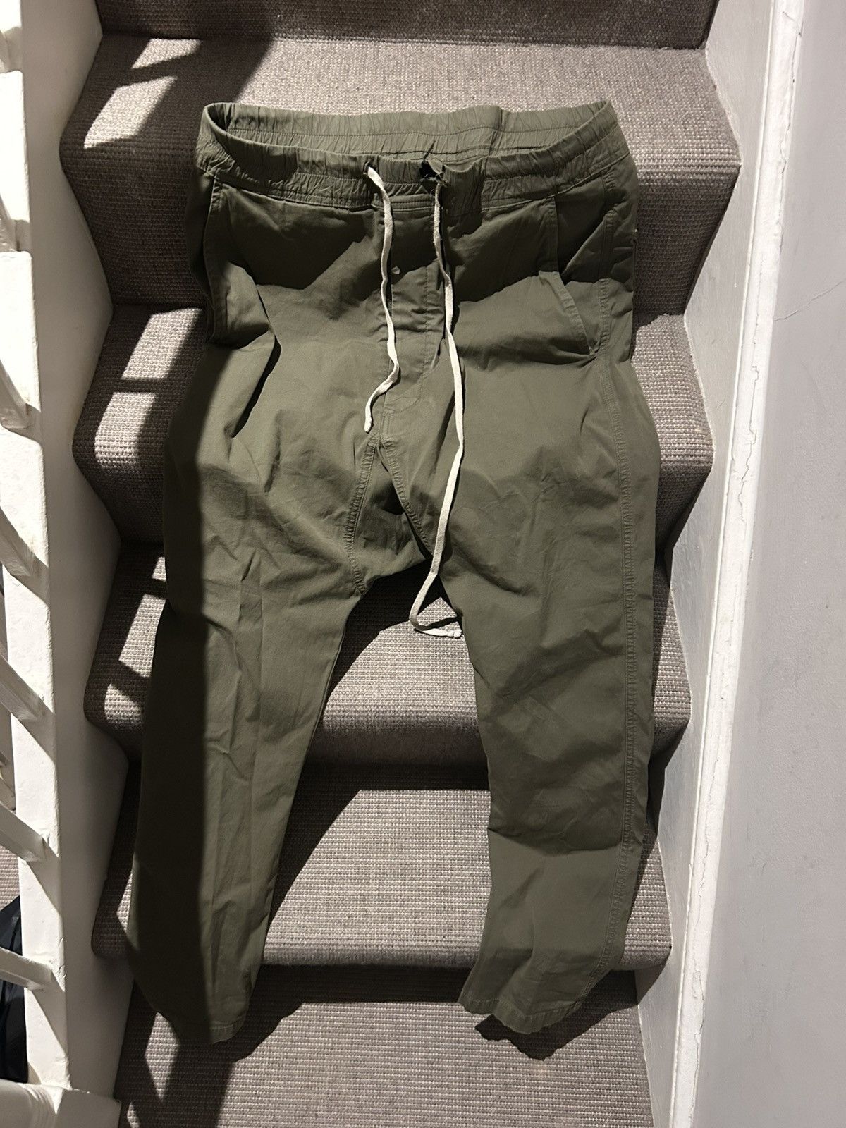 Rick Owens Drkshdw Rick Owens Army Green Cargo Pants Size US 32 / EU 48 - 1 Thumbnail
