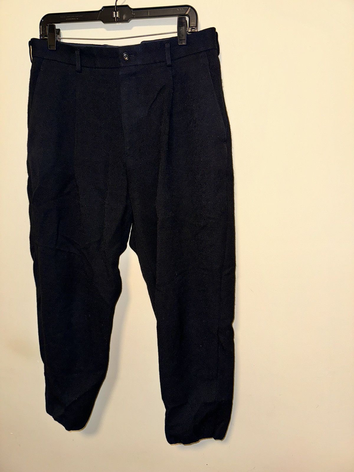Comme des Garcons × Comme des Garcons Homme Plus COMME DES GARÇONS HOMME PLUS Black Gabardine Trousers Size US 34 / EU 50 - 4 Thumbnail