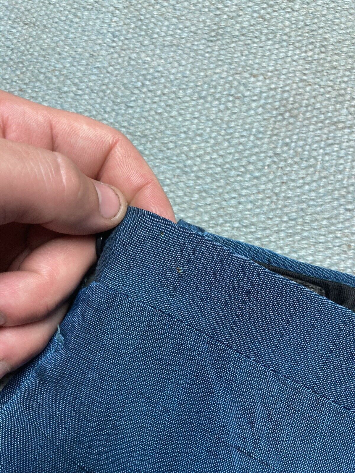 Vintage 60s sharkskin dress pants rayon trousers rockabilly slacks Size US 26 / EU 42 - 3 Thumbnail