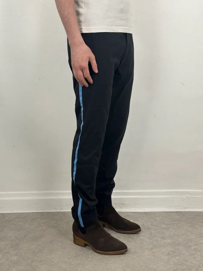 Raf Simons Raf Simons Black Wool Tailored Pants with Blue Line Size US 30 / EU 46 - 3 Thumbnail