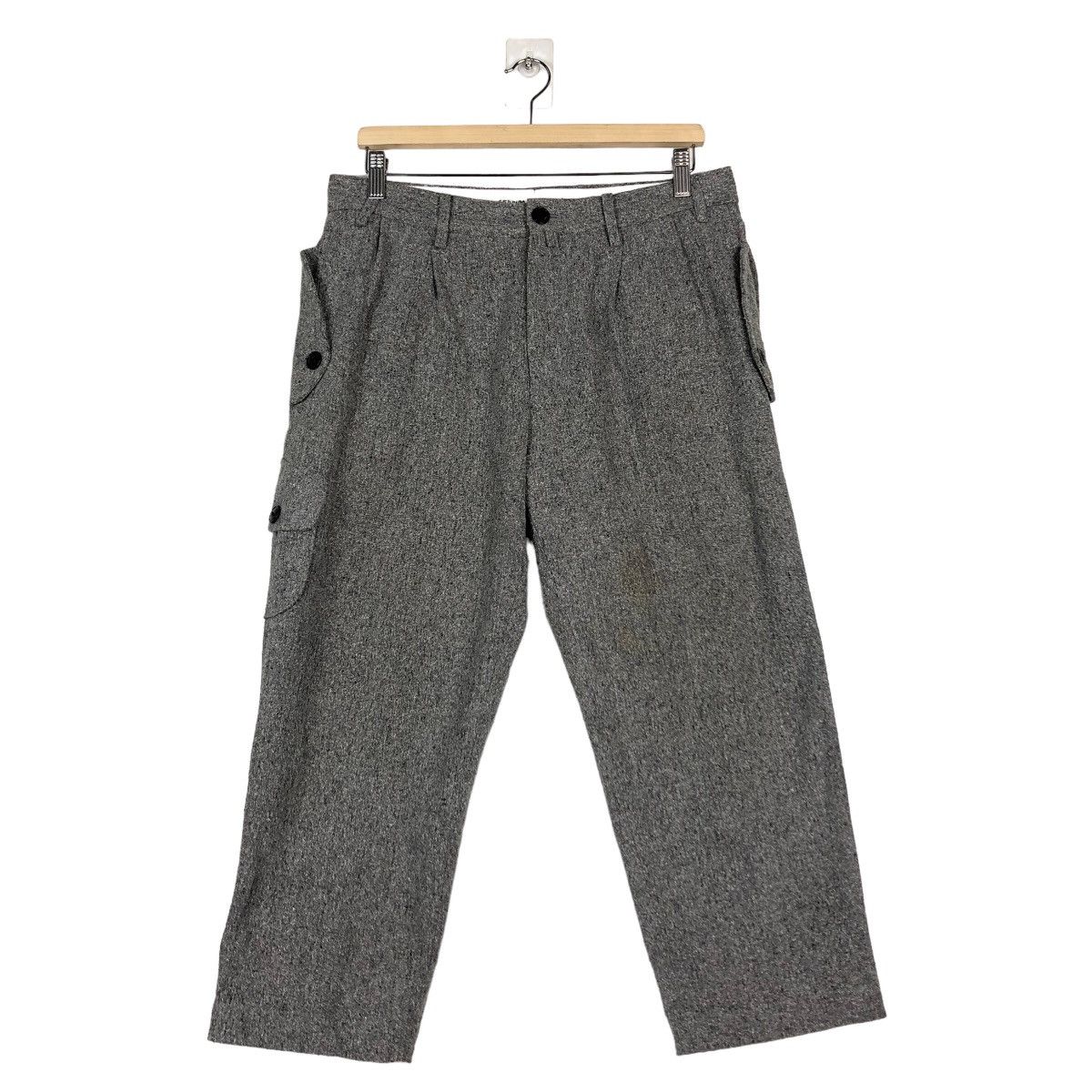 Japanese Brand 🔥Vintage Wool Cropped Biker Pants 15 Jugya Junya Watanabe Size US 33 - 1 Thumbnail