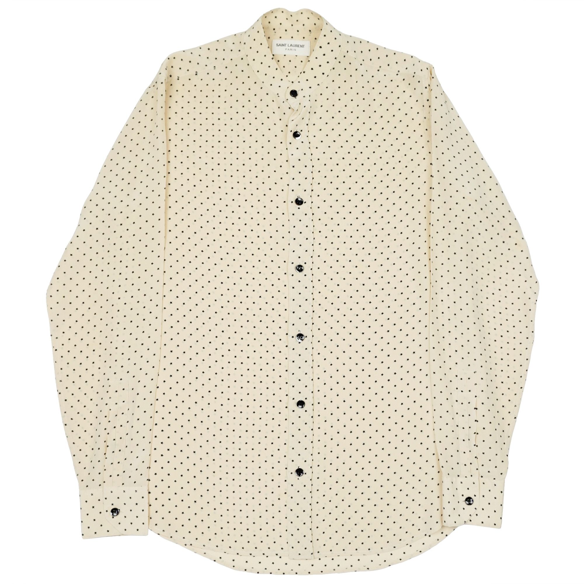 Hedi Slimane × Saint Laurent Paris Saint Laurent Paris SS15 "Psych Rock" Star Silk Shirt Size US M / EU 48-50 / 2 - 1 Thumbnail
