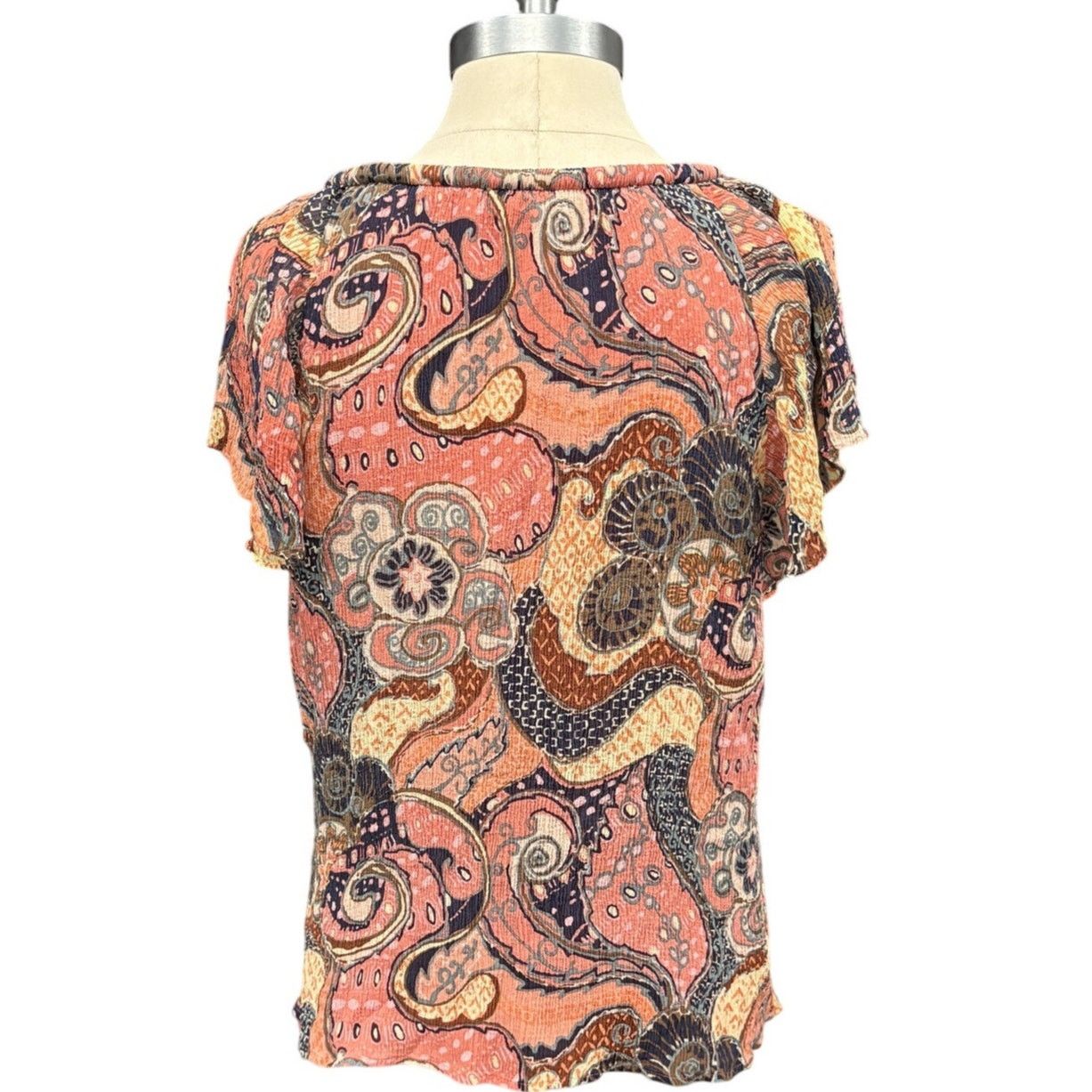 A.L.C. A.L.C. June Silk Ruffle Sleeve Top Paisley Multicolor Size 6 Size M / US 6-8 / IT 42-44 - 2 Thumbnail
