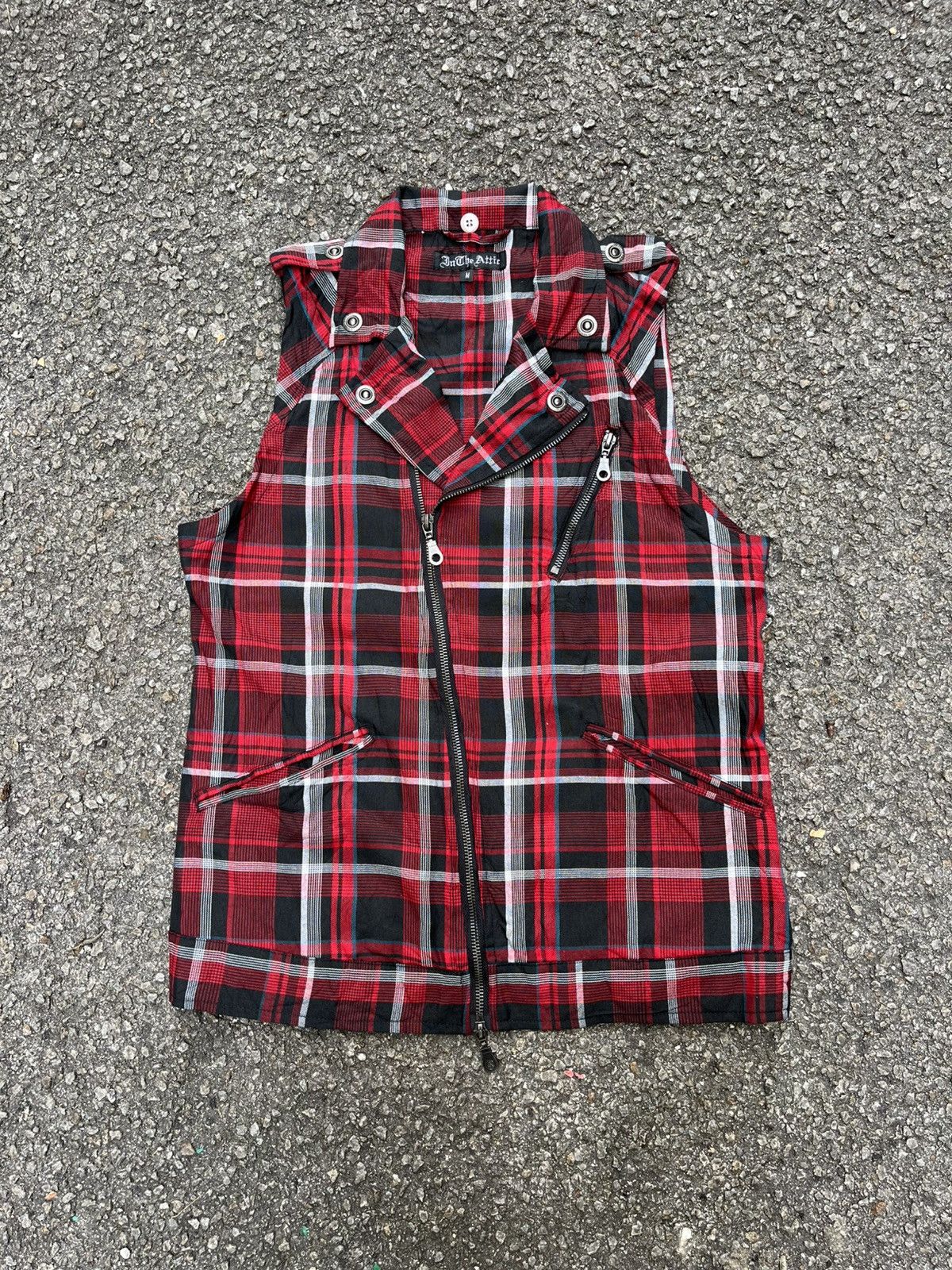 Hysteric Glamour In The Attic Tartan Seditionaries Punk Rock Vest Jacket Size US M / EU 48-50 / 2 - 1 Thumbnail