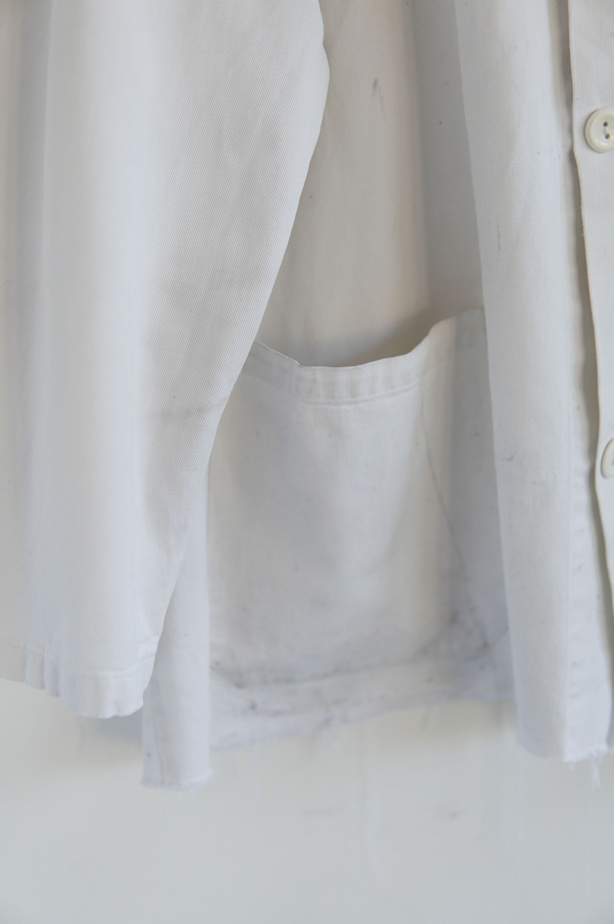 Le Laboureur Vintage Rare 70s Chore French Cropped Worker White Jacket Size US XL / EU 56 / 4 - 6 Thumbnail