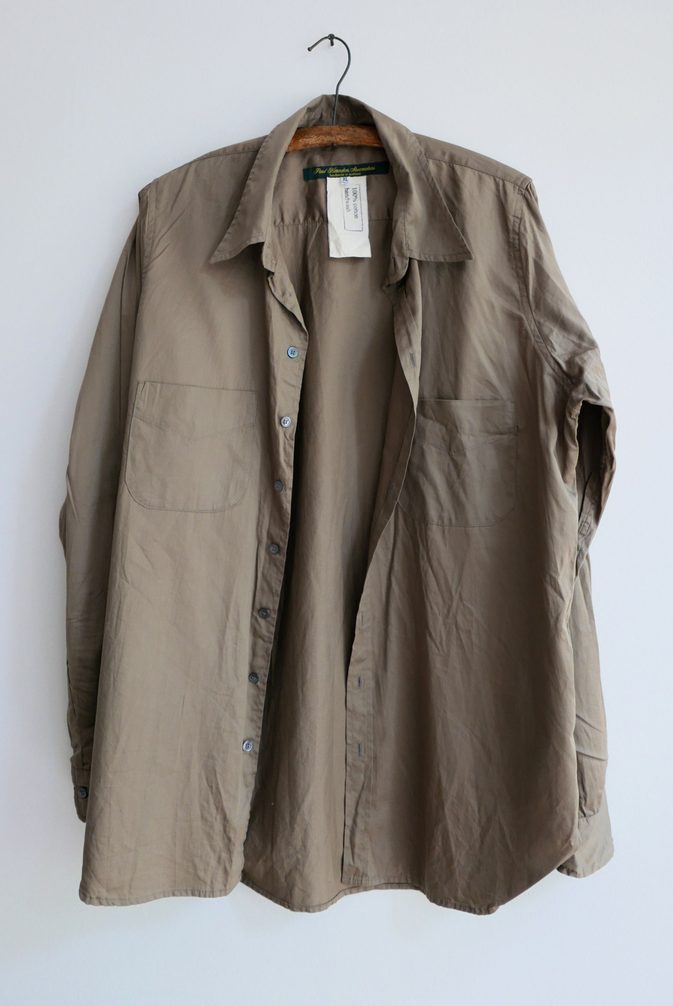image of Paul Harnden Shoemakers Classic Shirt in Taupe, Men's (Size XL)