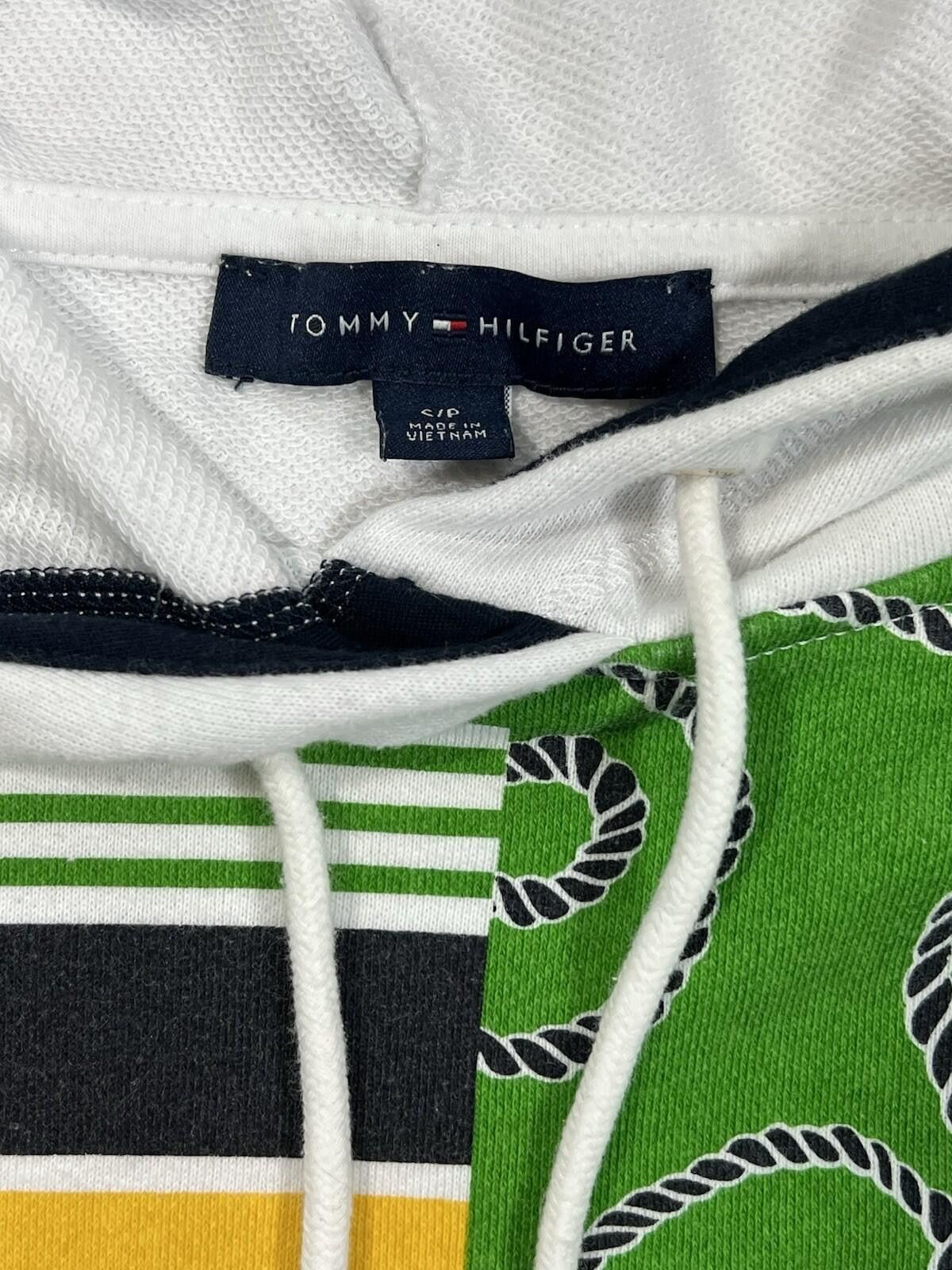 Tommy Hilfiger Tommy Hilfiger Nautical Patchwork Hoodie White Green S #13 Size S / US 4 / IT 40 - 3 Thumbnail