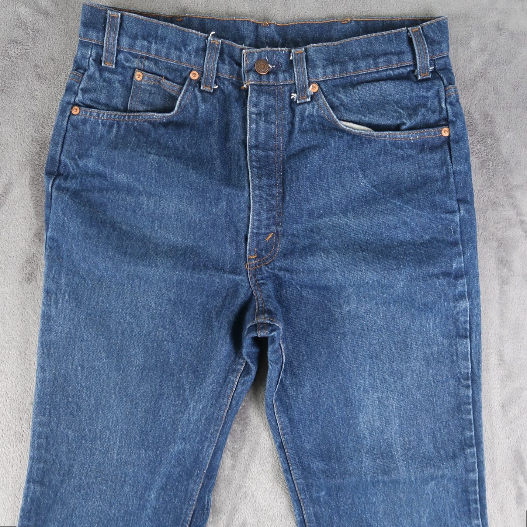 Levi's VINTAGE Levi’s 80s Jeans Men's 34x30 Bootcut Orange Tab Denim Pants Made USA Size US 34 / EU 50 - 3 Thumbnail
