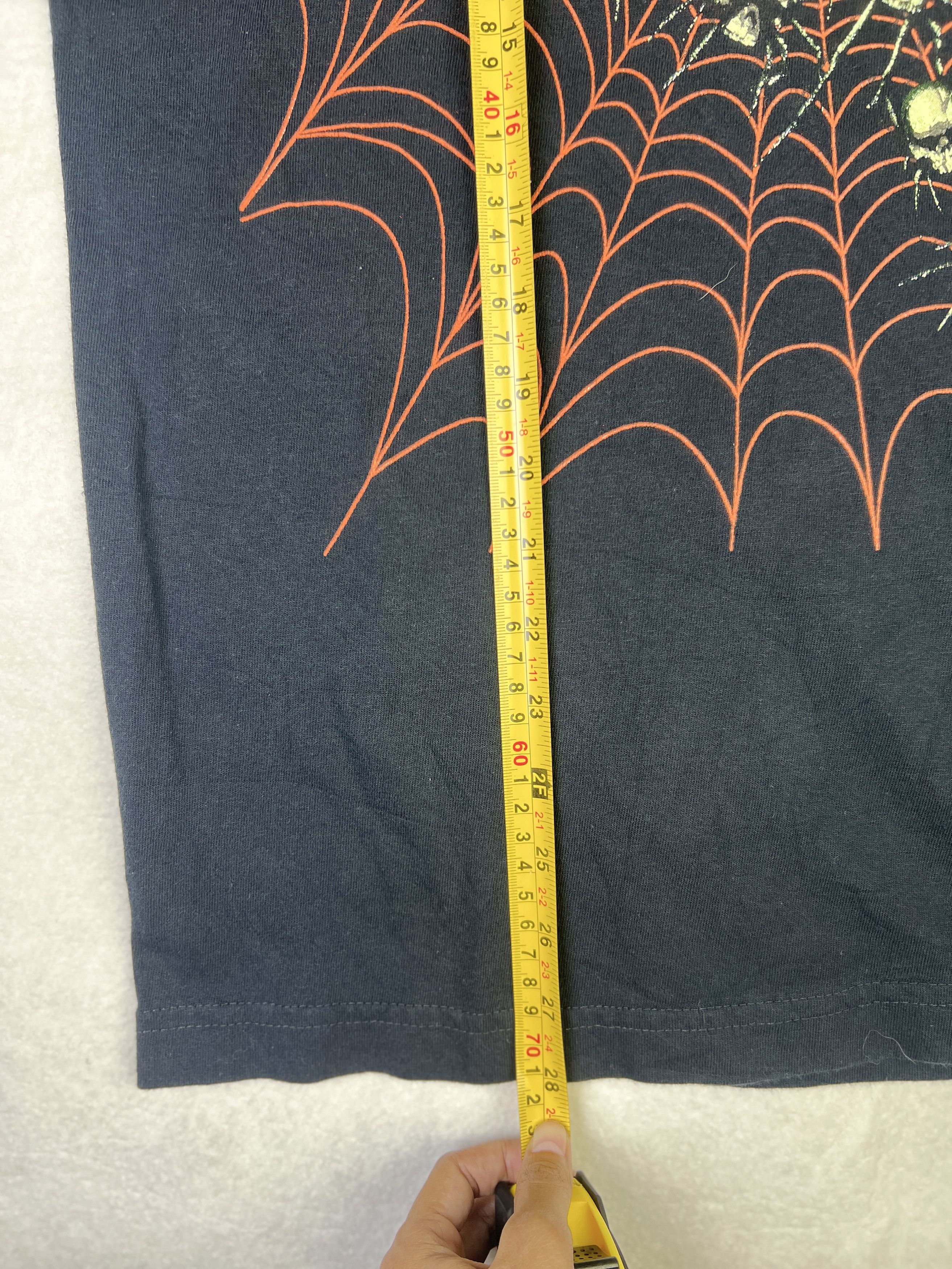 Other 2000s Skull Spider Web T-Shirt | Glow-in-the-Dark Y2K M Size US M / EU 48-50 / 2 - 5 Thumbnail