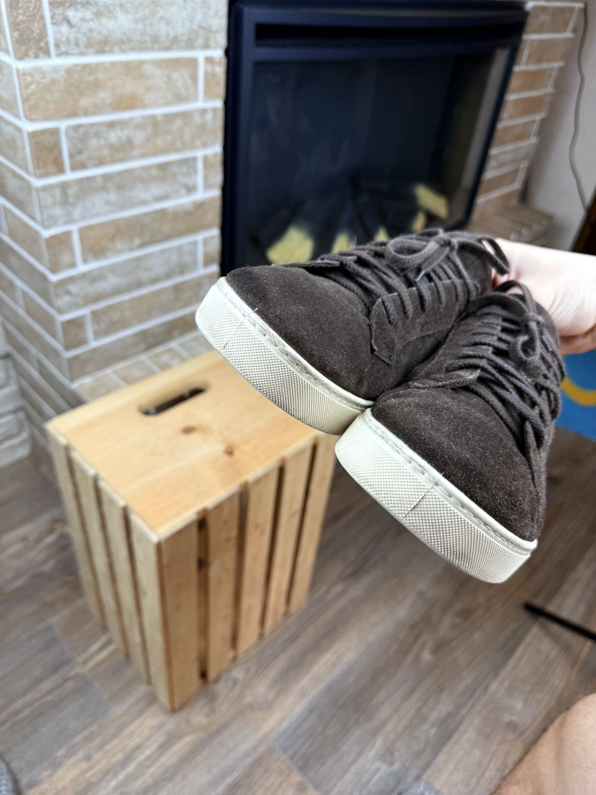Ermenegildo Zegna Ermenegildo Zegna Brown Suede Low Top Sneakers Shoes Size US 9 / EU 42 - 6 Thumbnail